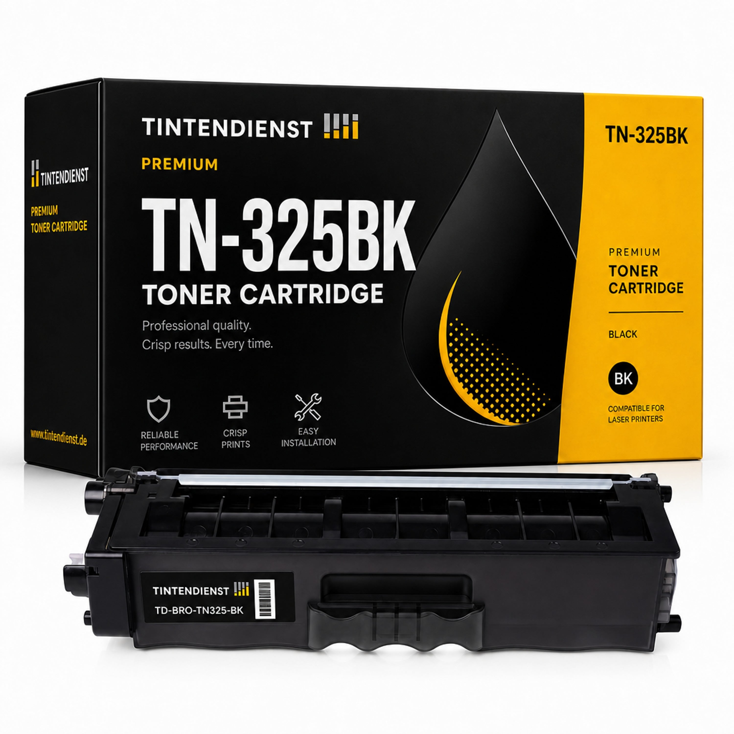 Toner kompatibel zu Brother TN-325BK, schwarz