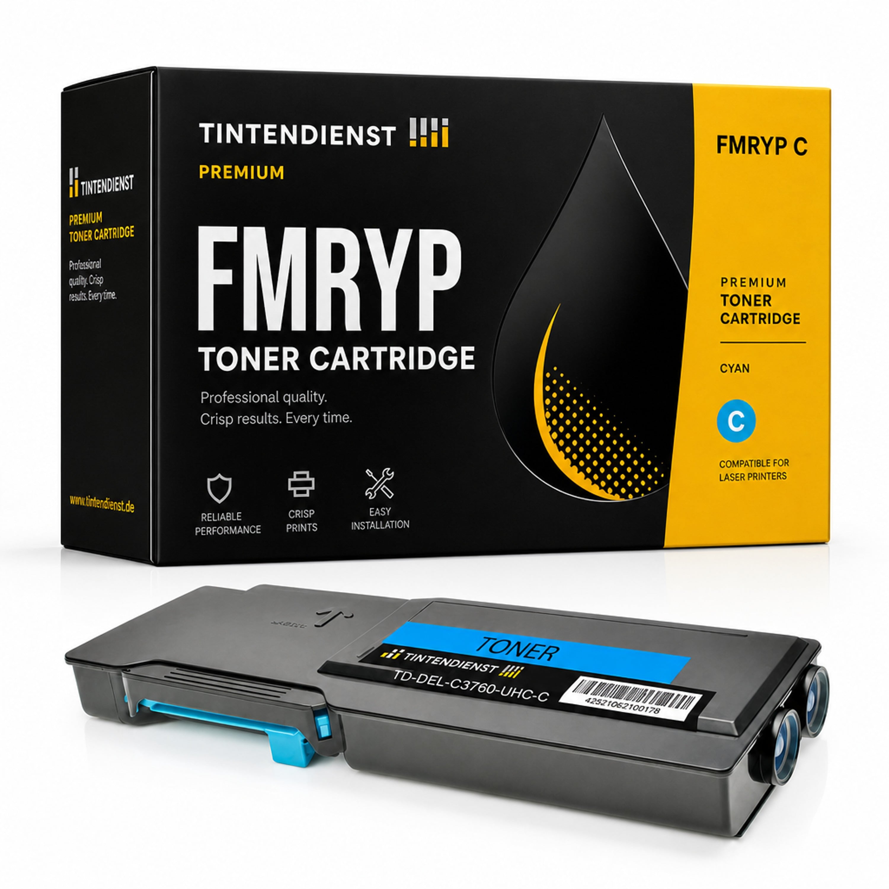 Toner kompatibel zu Dell FMRYP, cyan