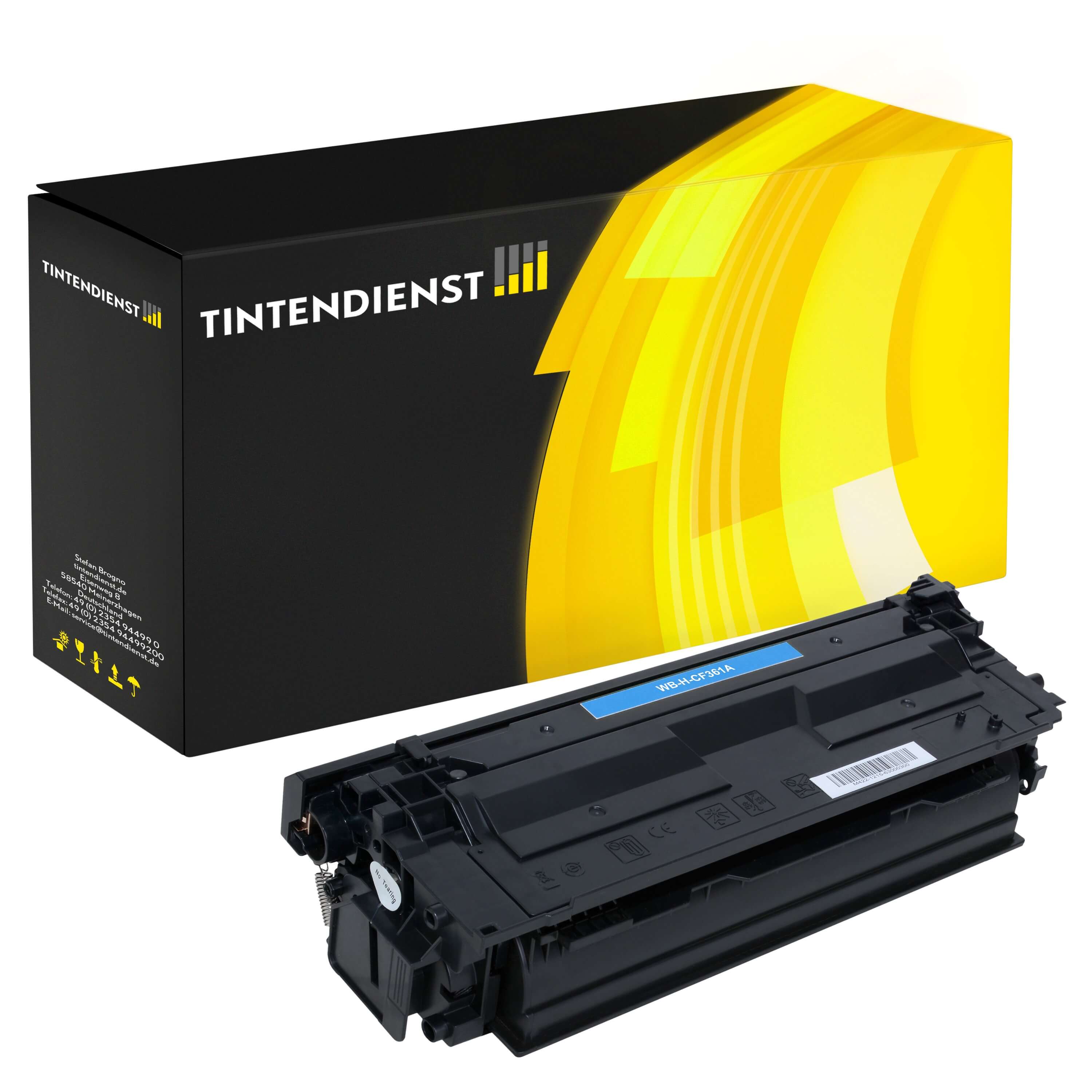 Toner kompatibel zu HP 508A, cyan