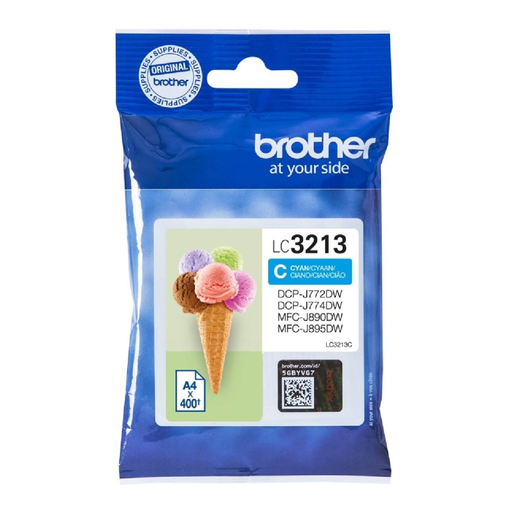 Original Brother Tintenpatrone LC-3213C Cyan [XL Füllmenge]