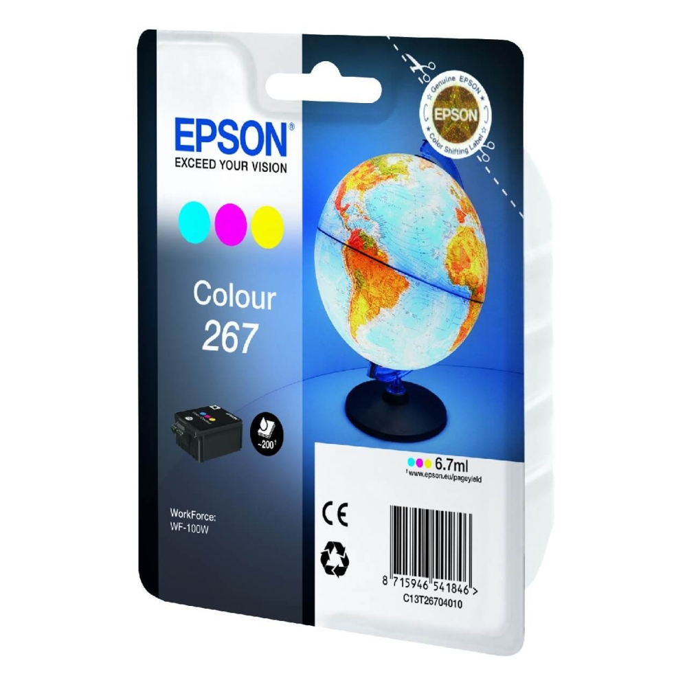 Original Epson Tintenpatrone C13T26704010 / 267 Color