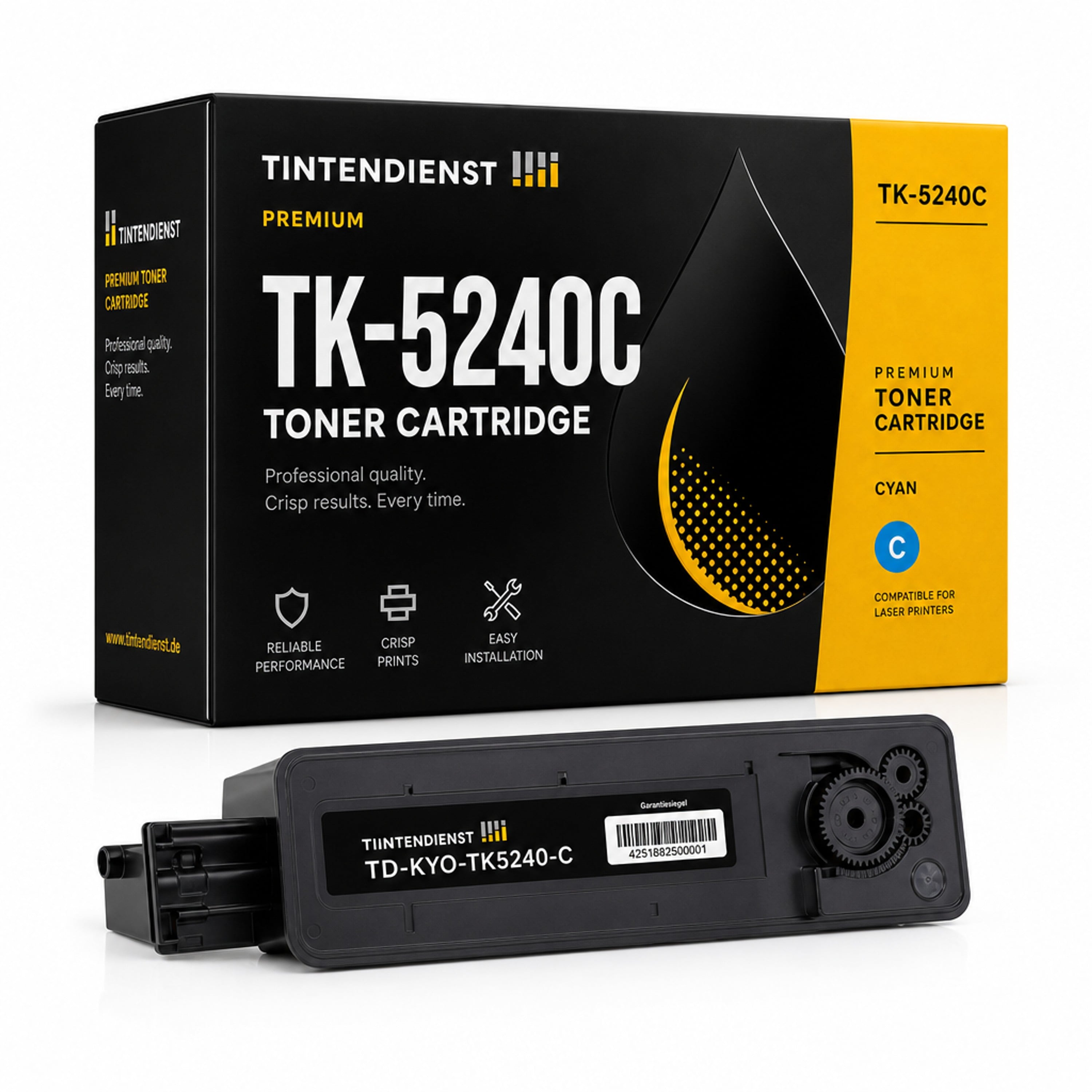 Toner kompatibel zu Kyocera TK-5240C, cyan