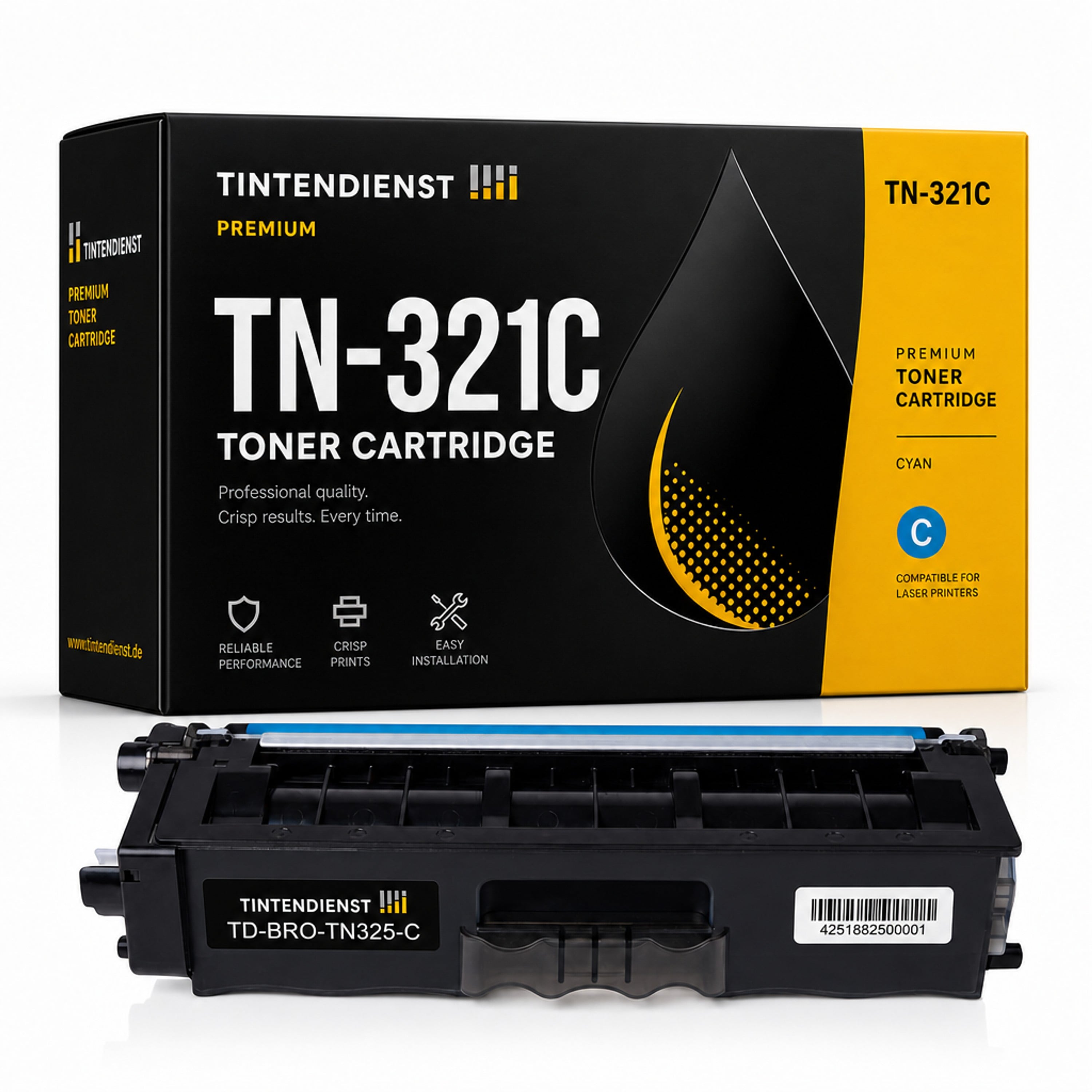 Toner kompatibel zu Brother TN-321C, cyan