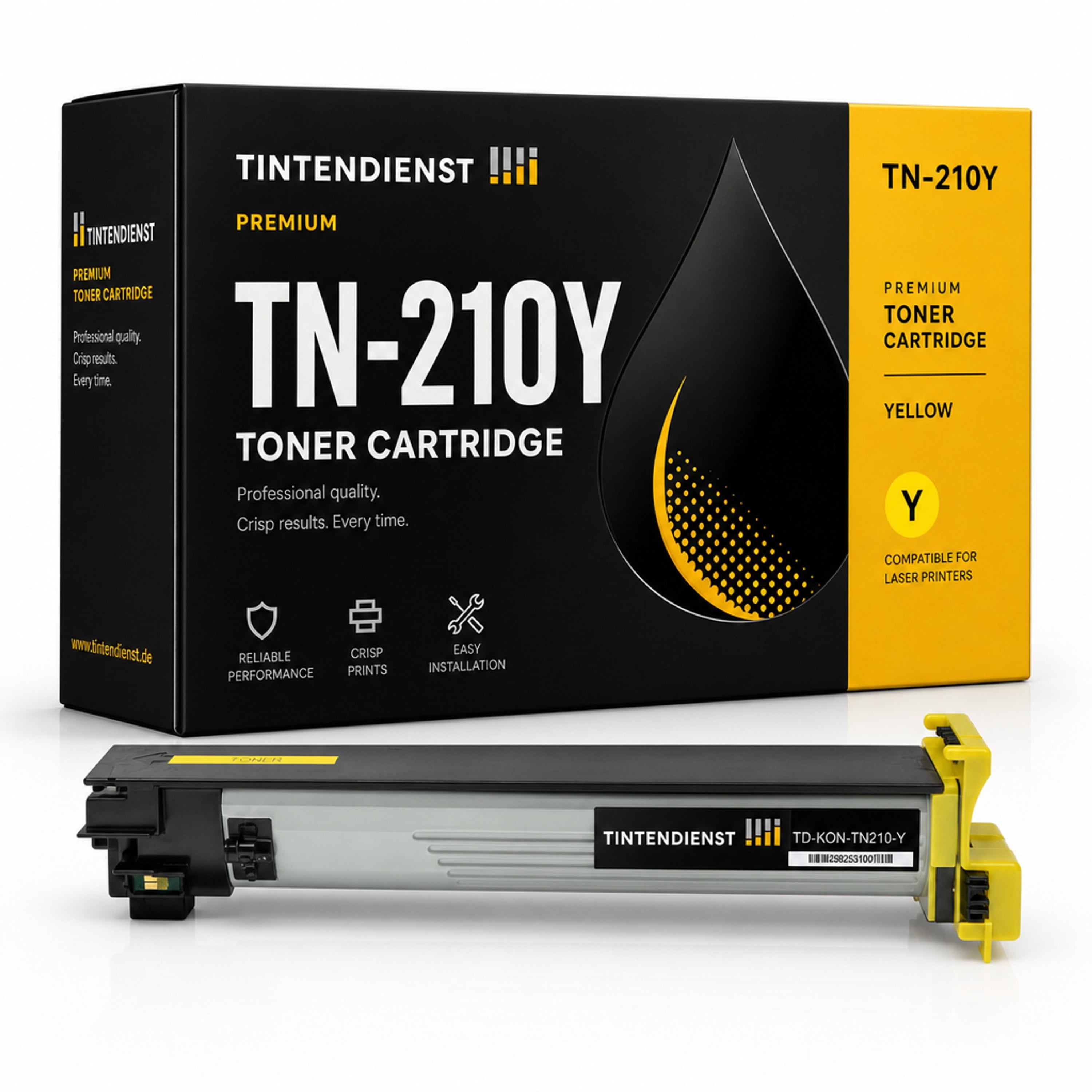 Toner kompatibel zu Konica Minolta TN-210Y, gelb
