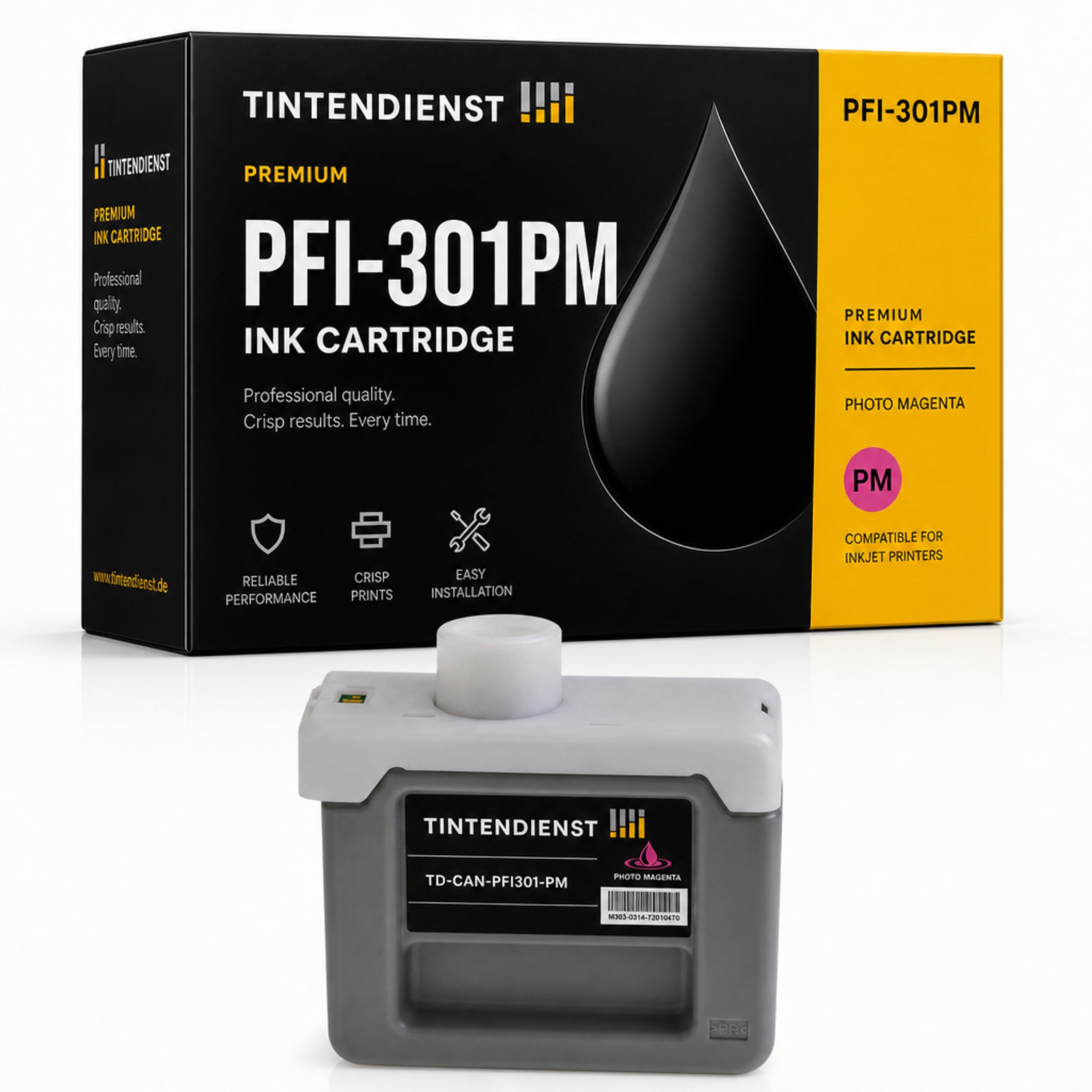 Canon PFI-301PM Druckerpatrone (1491B001) magenta – Tintendienst kompatibel