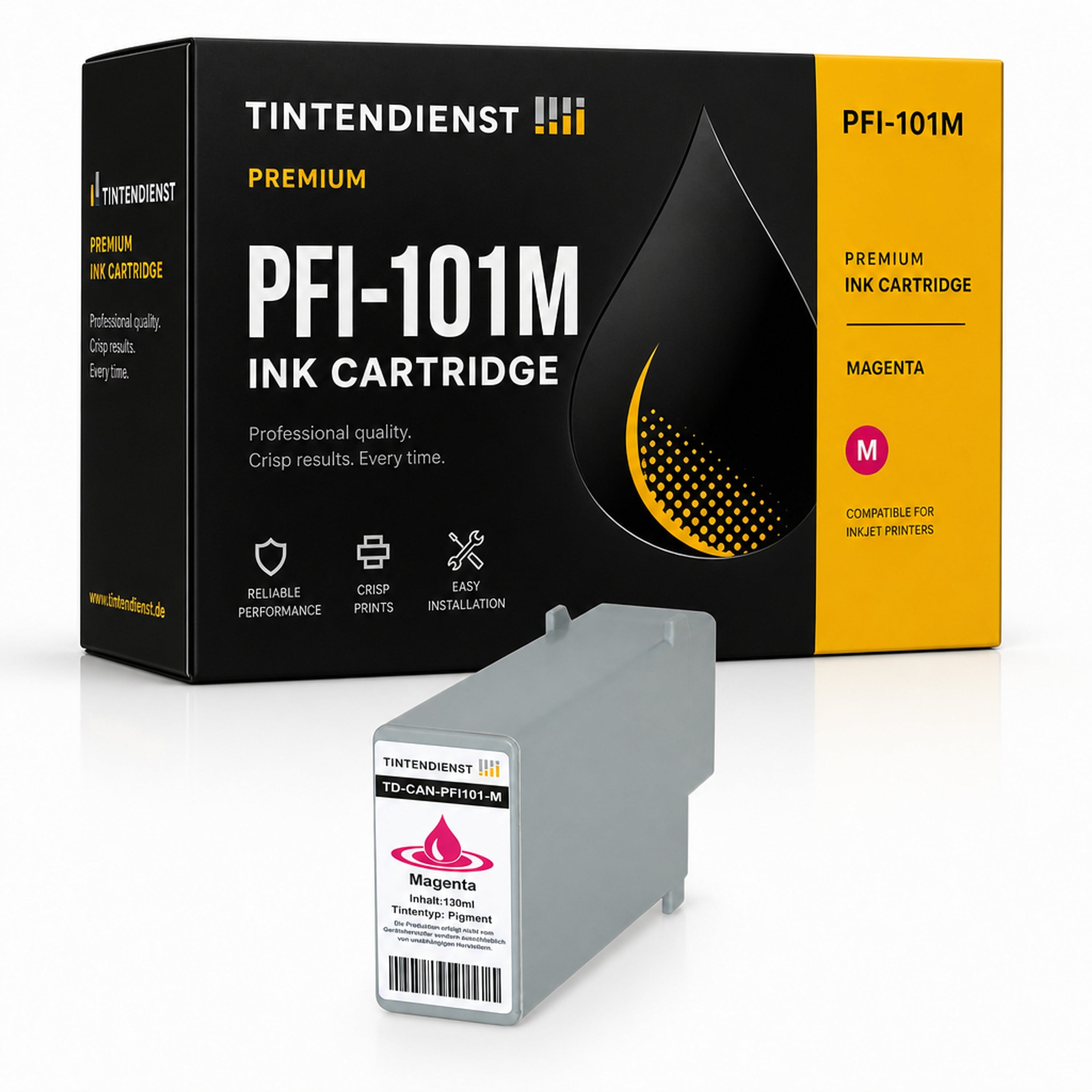 Druckerpatrone kompatibel zu Canon PFI-101M, magenta