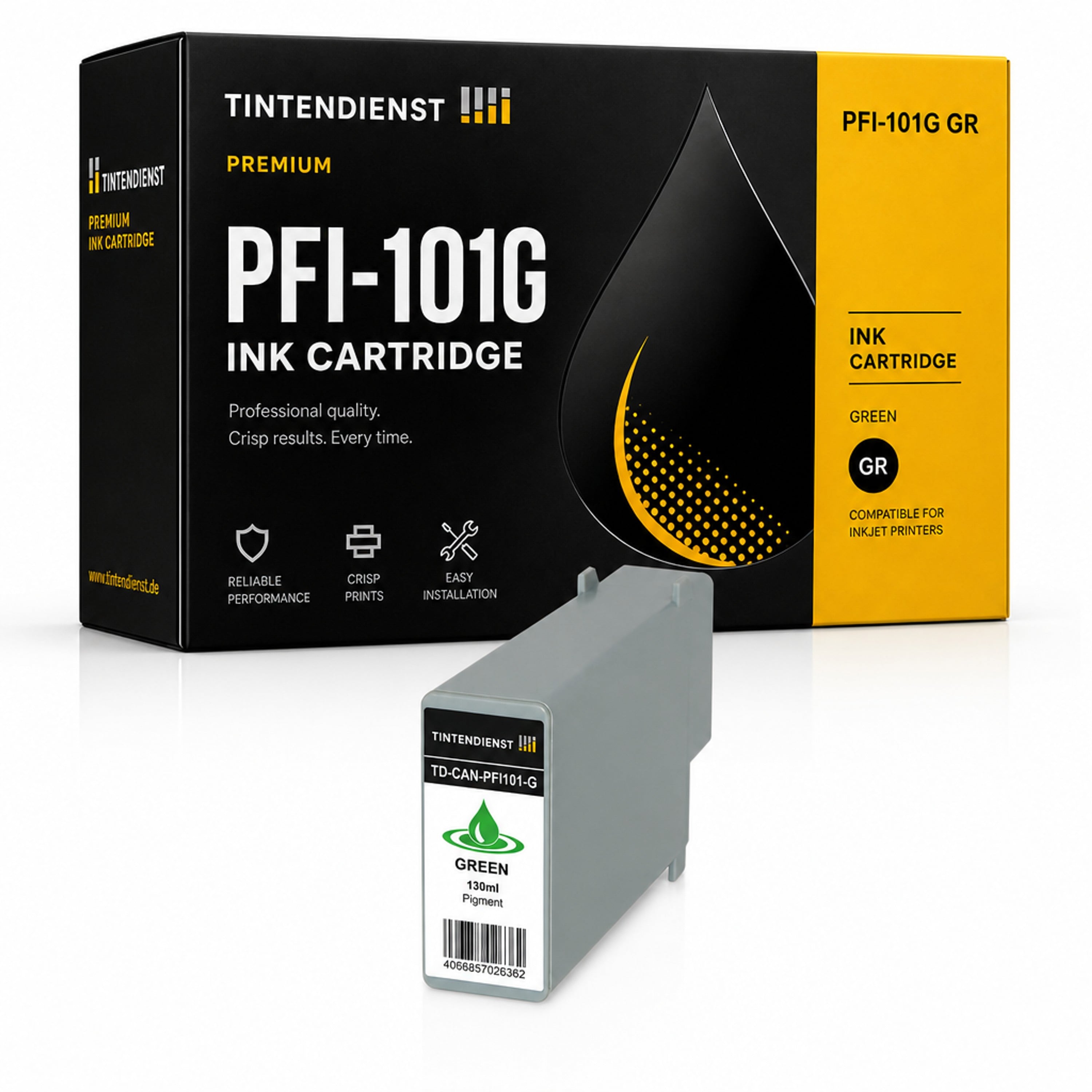 Druckerpatrone kompatibel zu Canon PFI-101G, grün