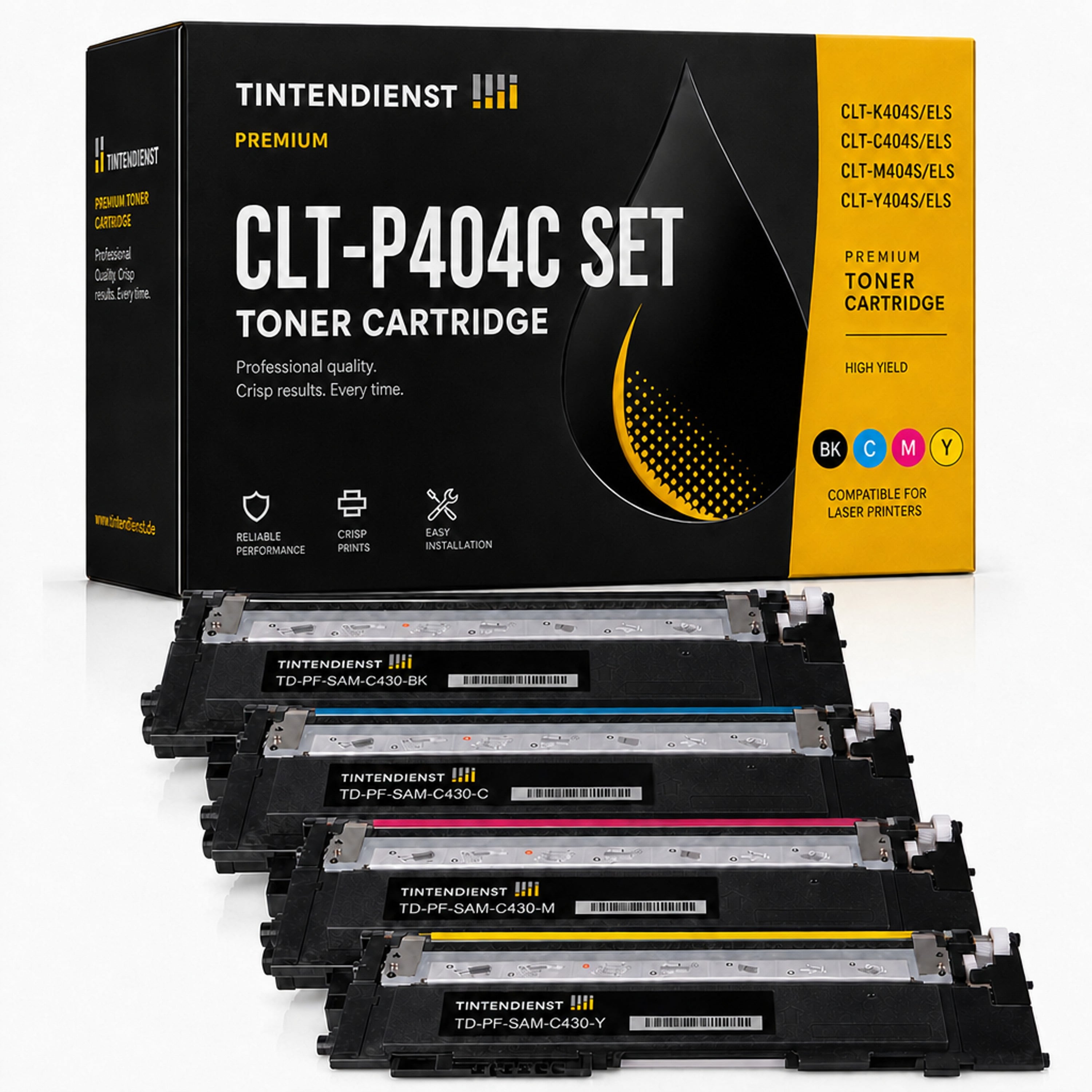 Set kompatibel zu Samsung CLT-P404, 4 Toner