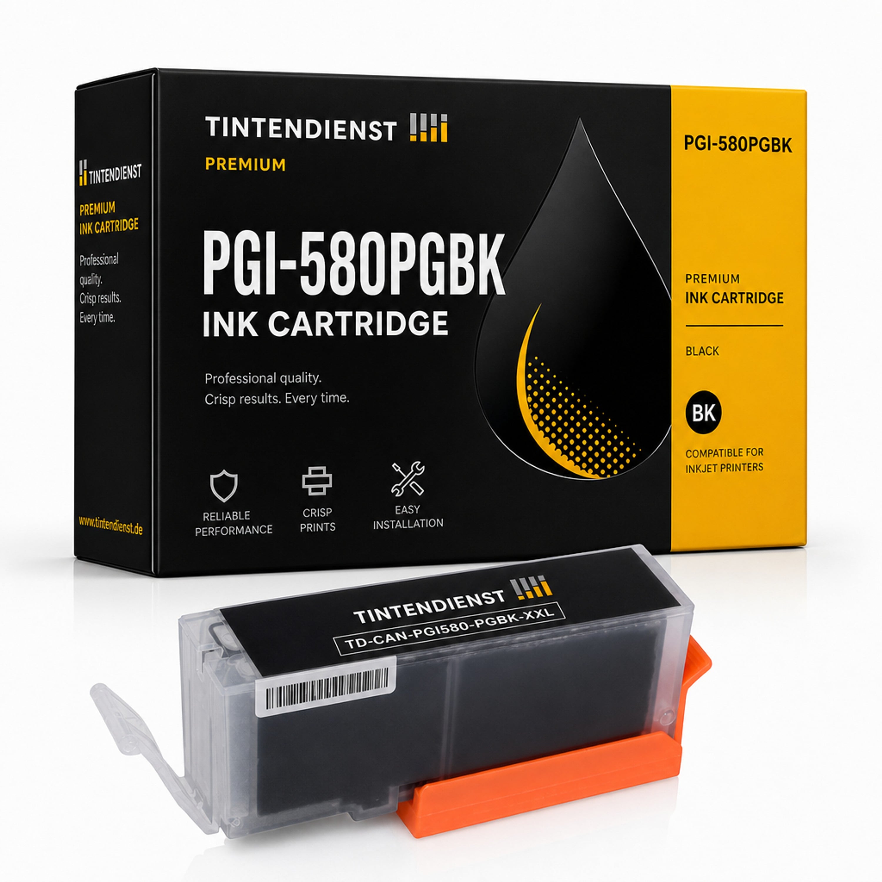 Druckerpatrone kompatibel zu Canon PGI-580PGBK, schwarz