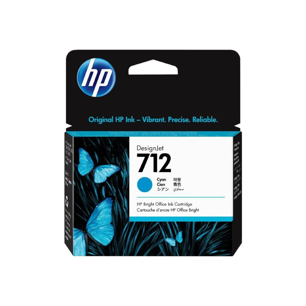Original HP Tintenpatrone 3ED67A / 712 Cyan