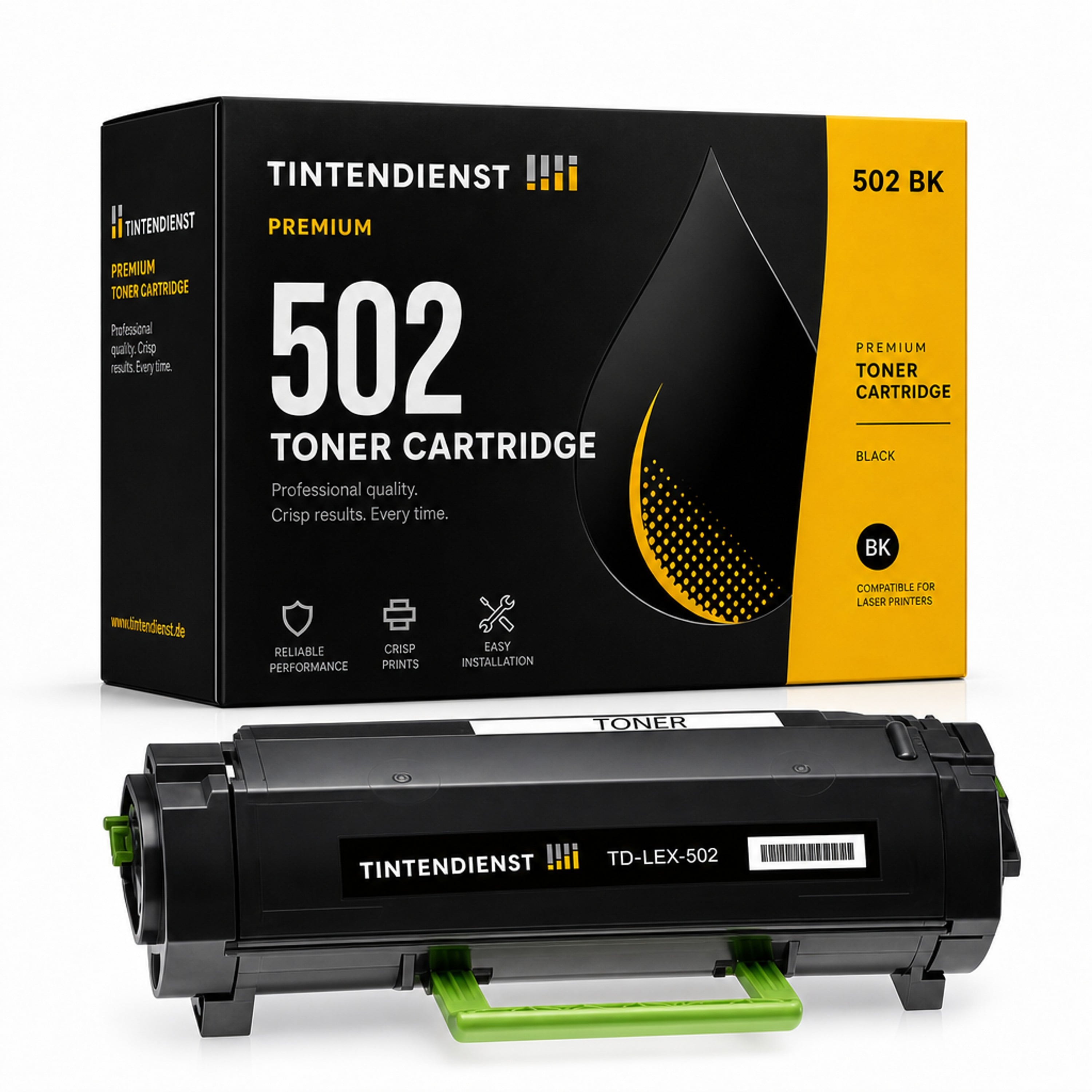 Toner kompatibel zu Lexmark 502, schwarz