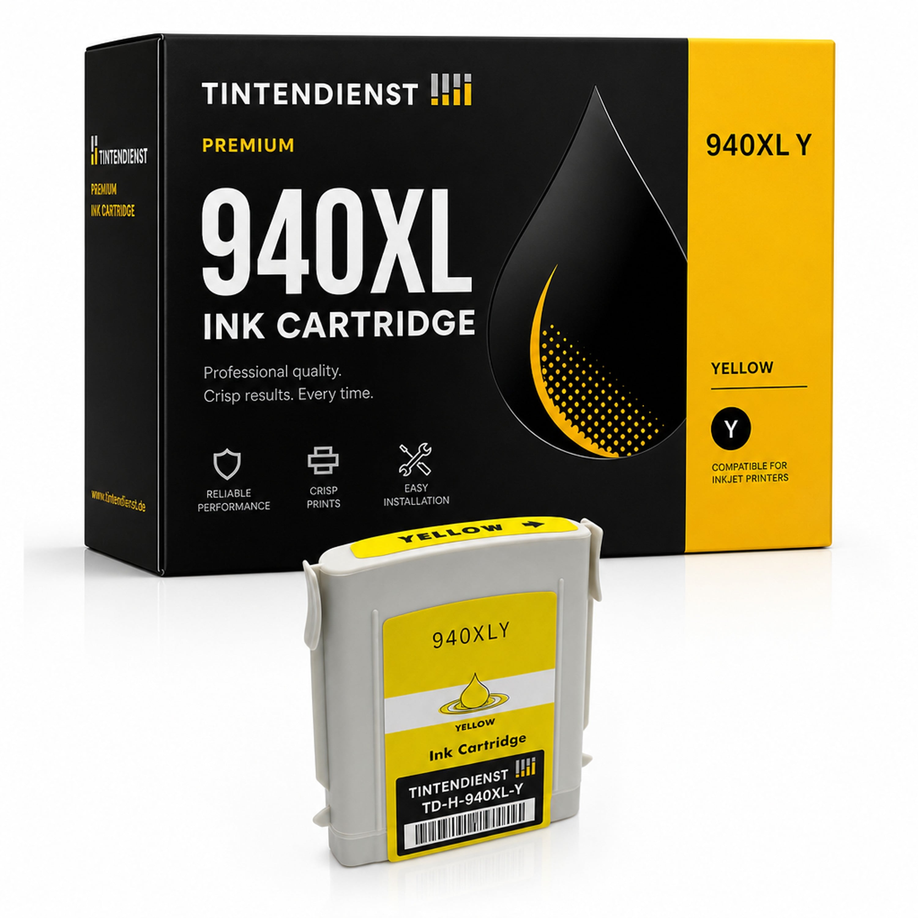 Druckerpatrone kompatibel zu HP 940XL, gelb