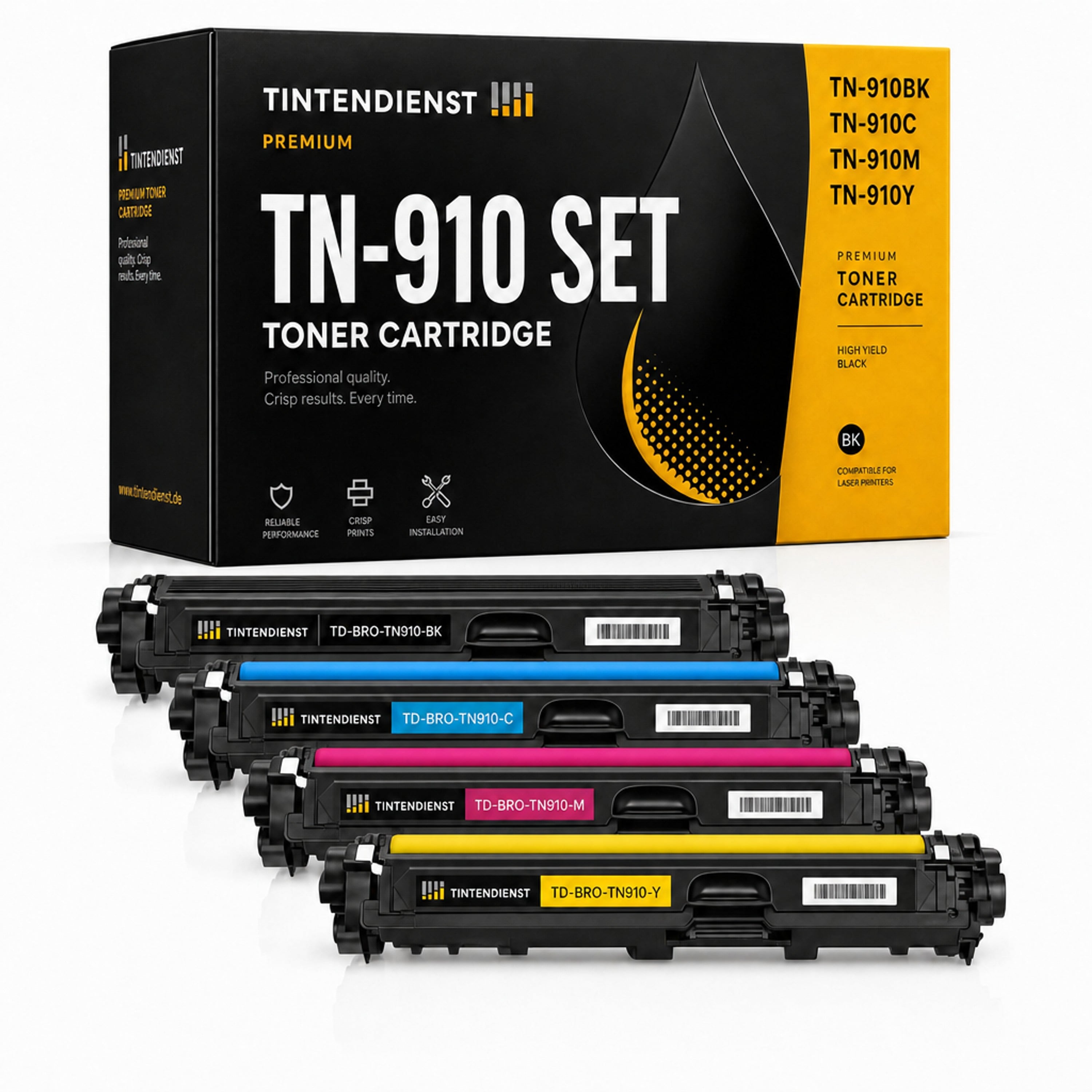 Set kompatibel zu Brother TN-910, 4 Toner