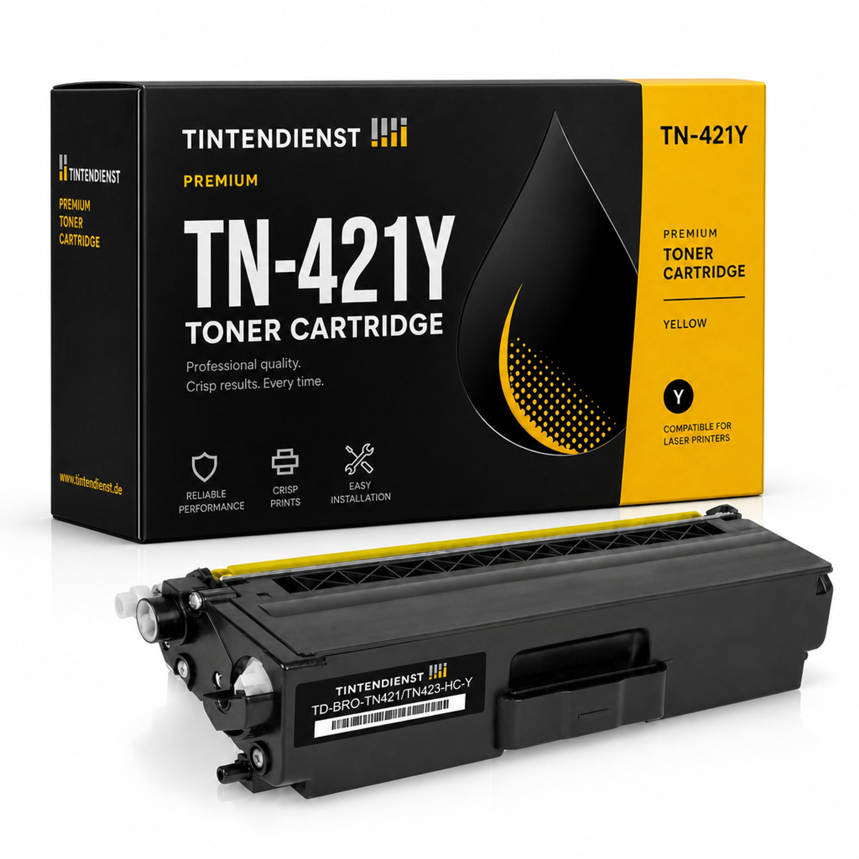 Toner kompatibel zu Brother TN-421Y, gelb