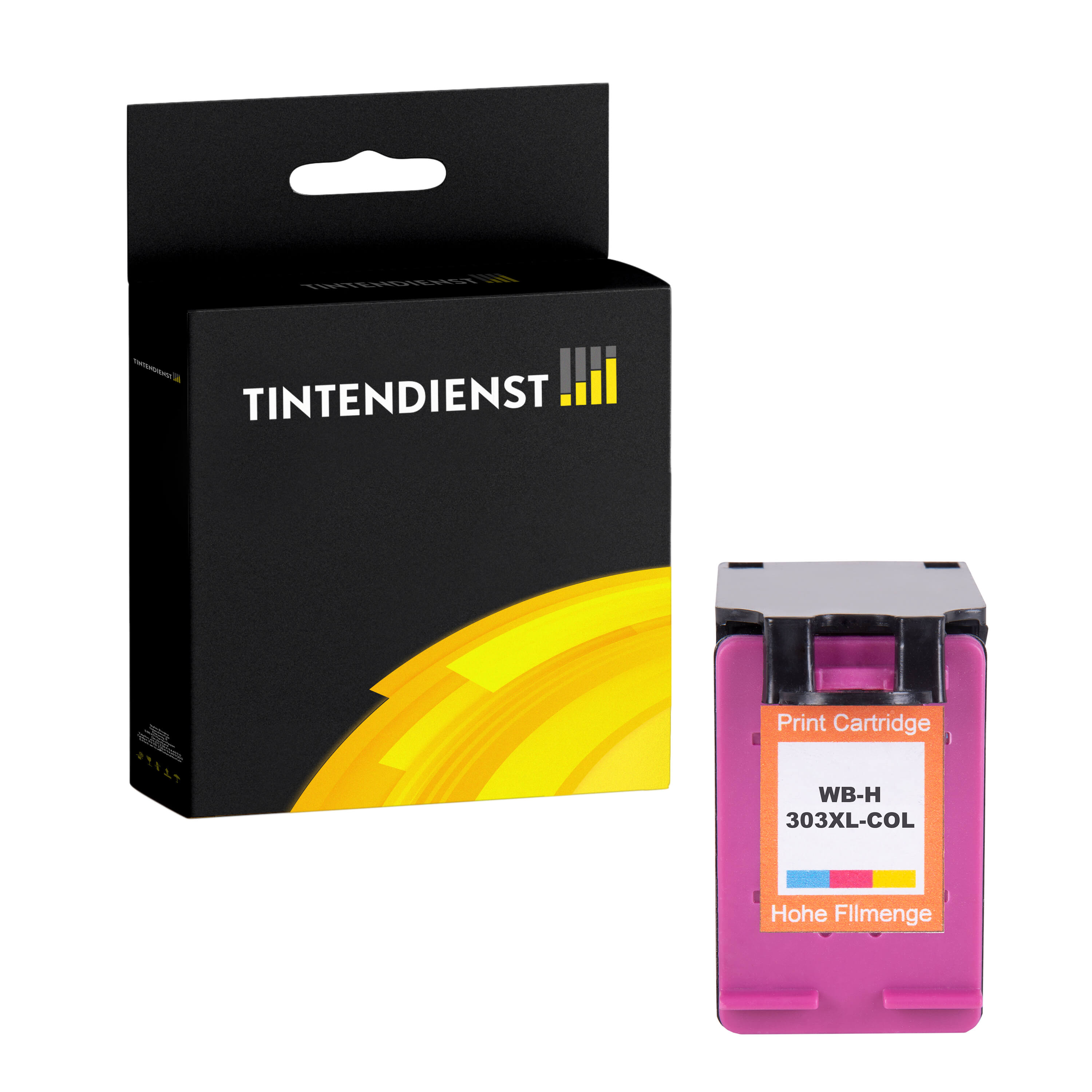 Tintendienst kompatibel für HP Tintenpatrone T6N03AE / 303XL Color [XL Füllmenge]