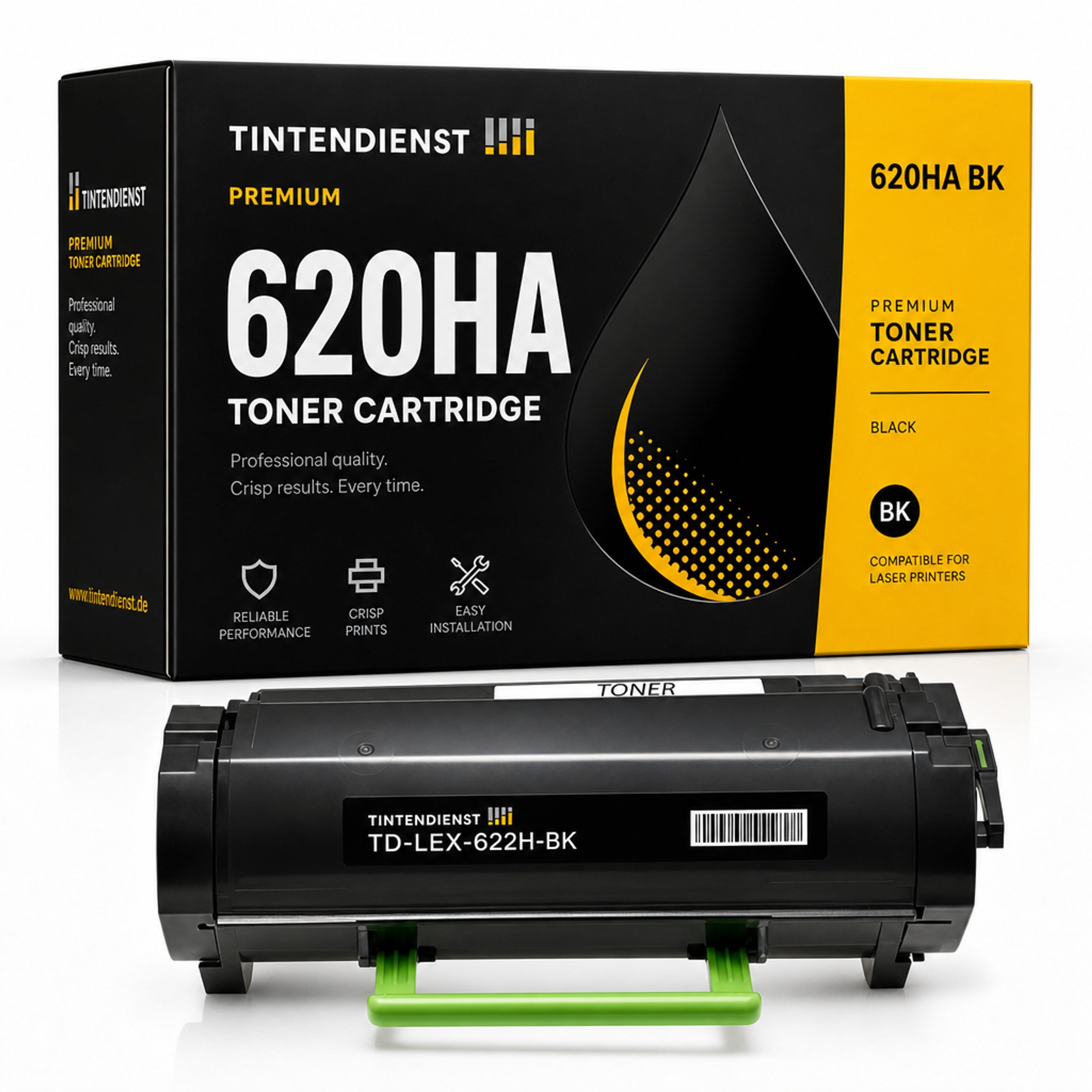 Toner kompatibel zu Lexmark 620HA, schwarz