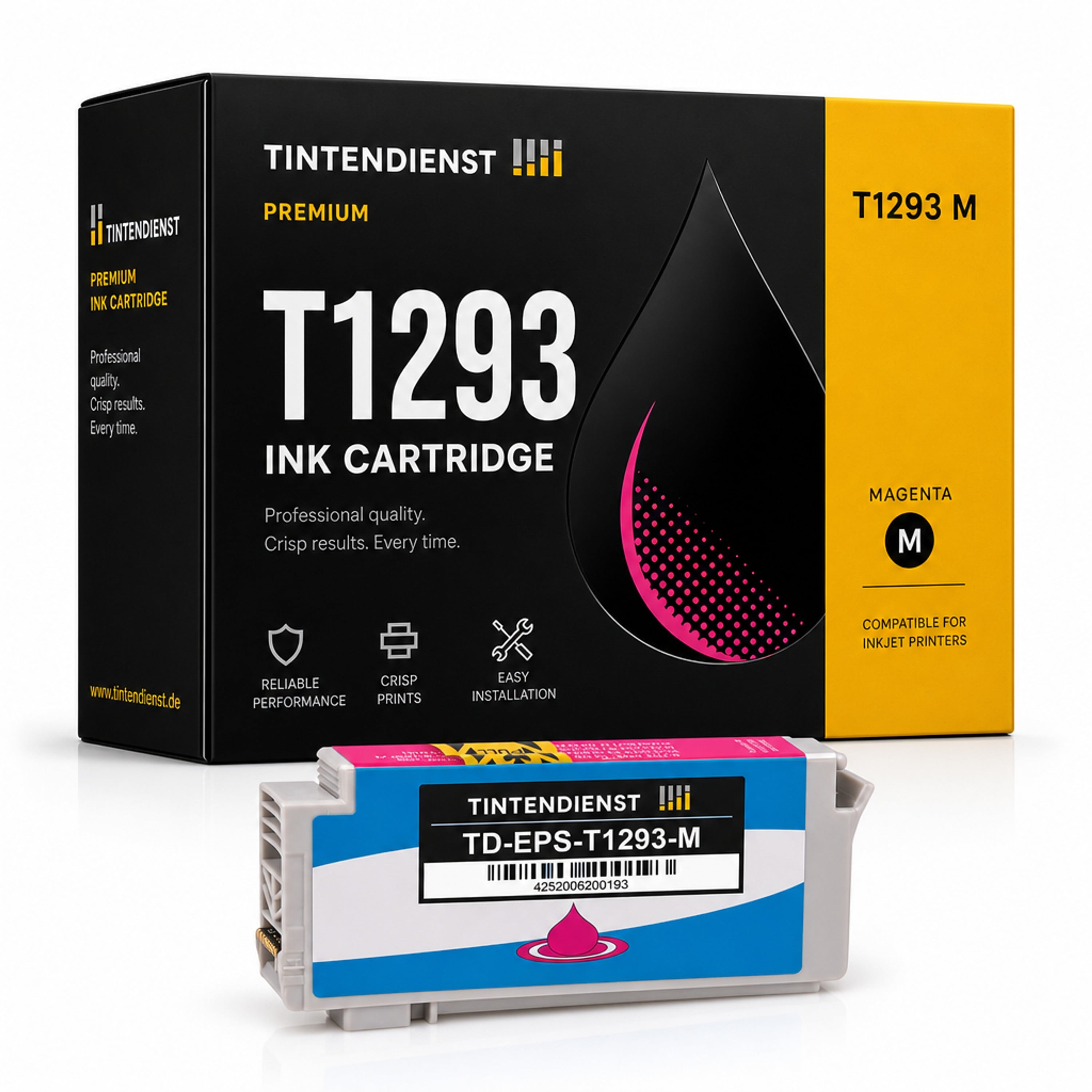 Druckerpatrone kompatibel zu Epson T1293, magenta