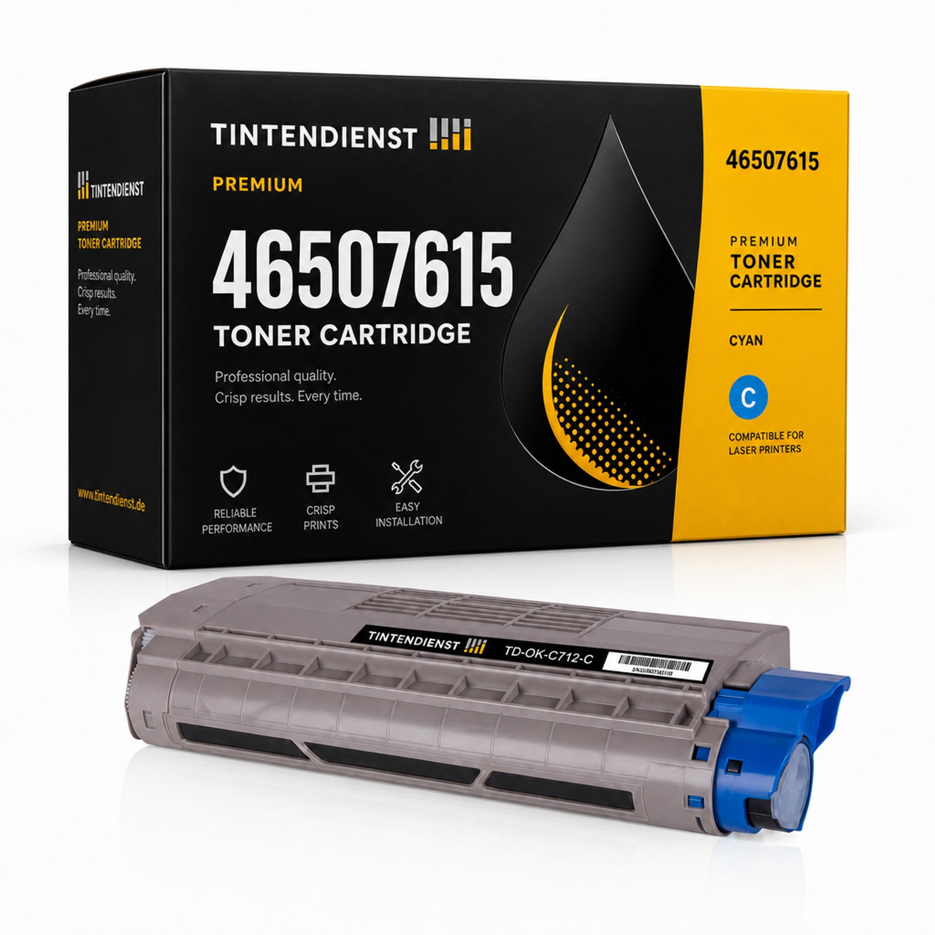 Toner kompatibel zu OKI 46507615, cyan