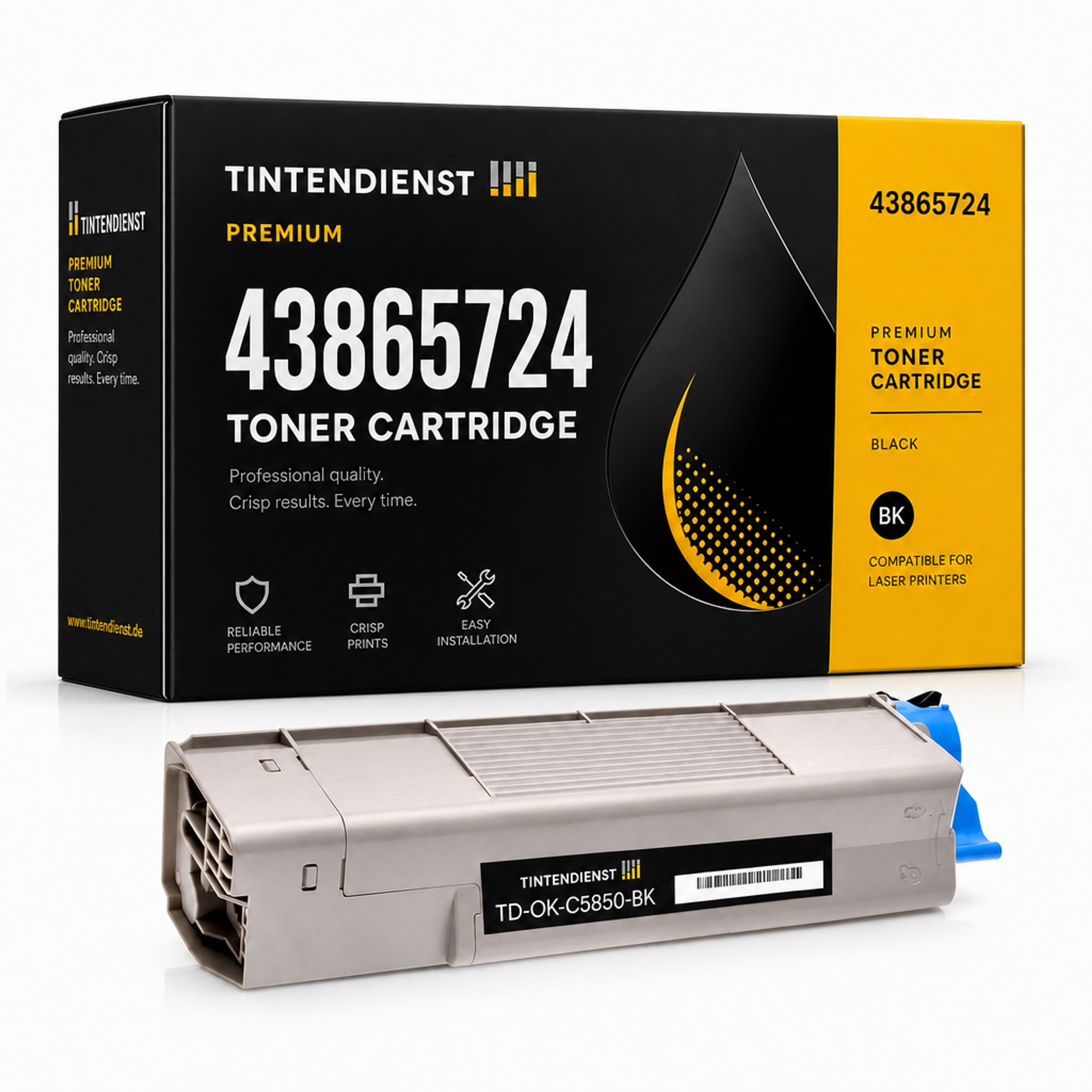 Toner kompatibel zu OKI 43865724, schwarz