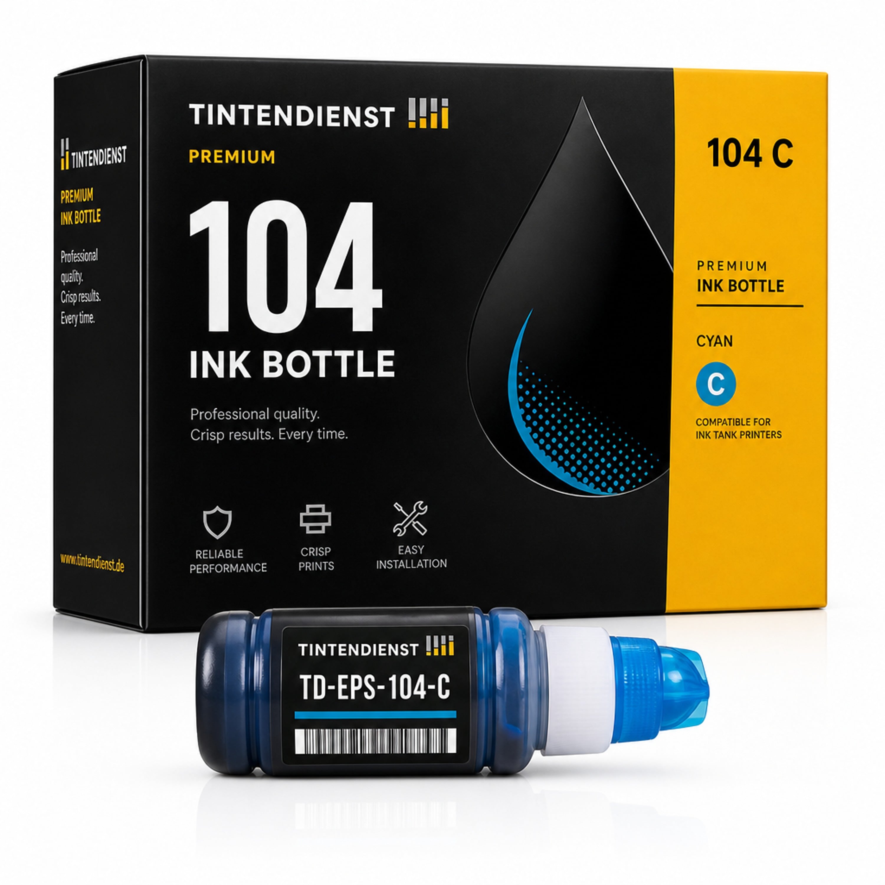 Tintentank kompatibel zu Epson 104, cyan