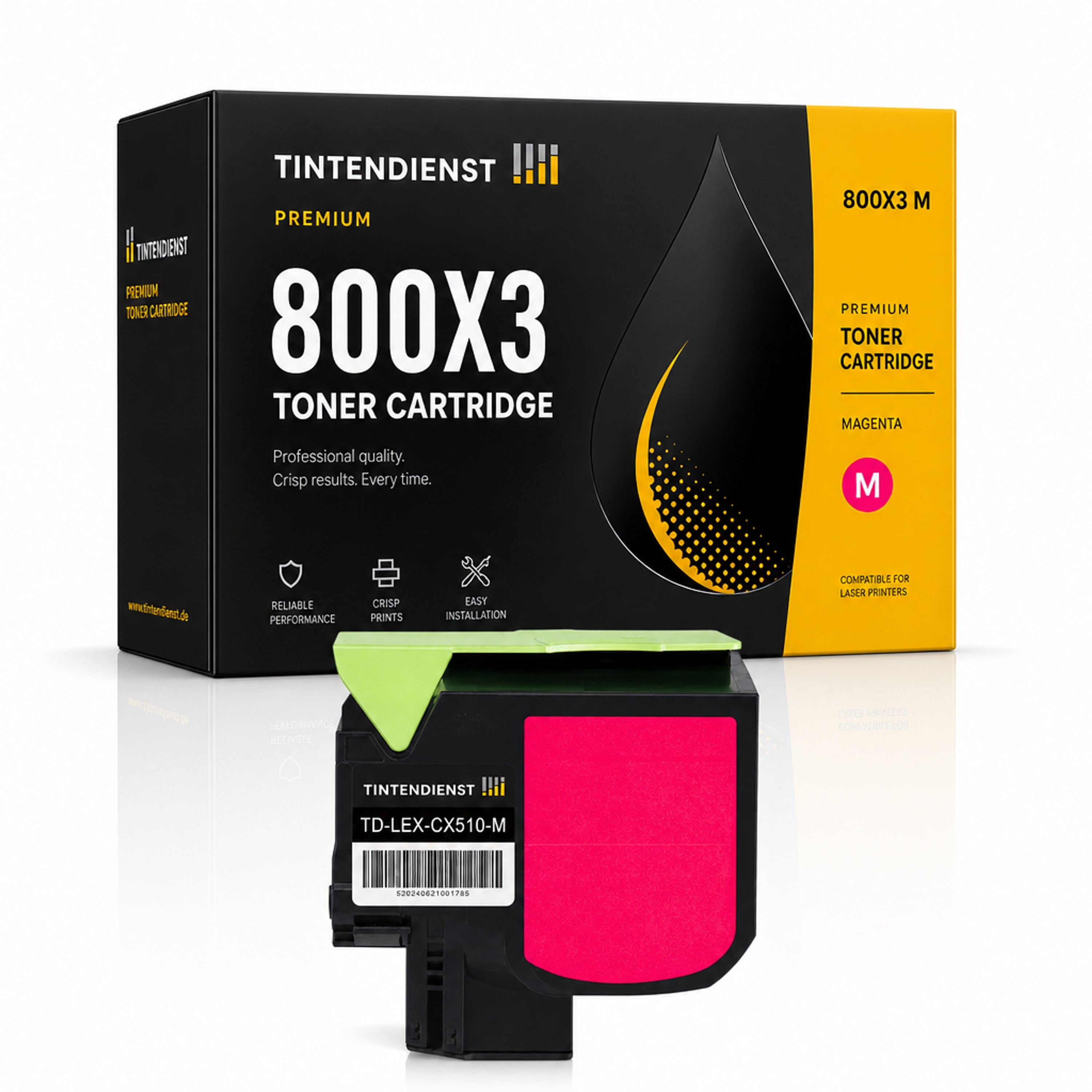 Toner kompatibel zu Lexmark 800X3, magenta