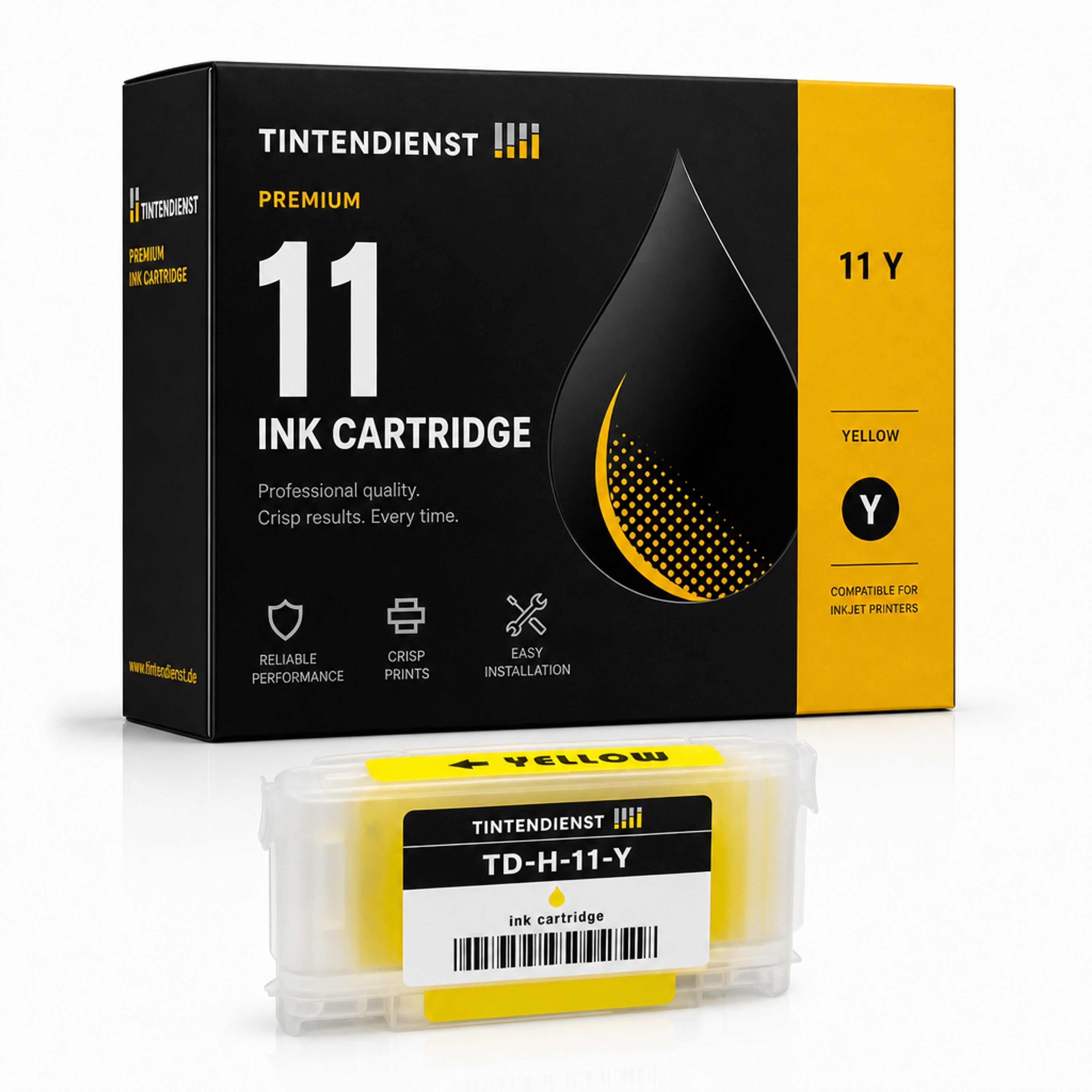 Druckerpatrone kompatibel zu HP 11, gelb