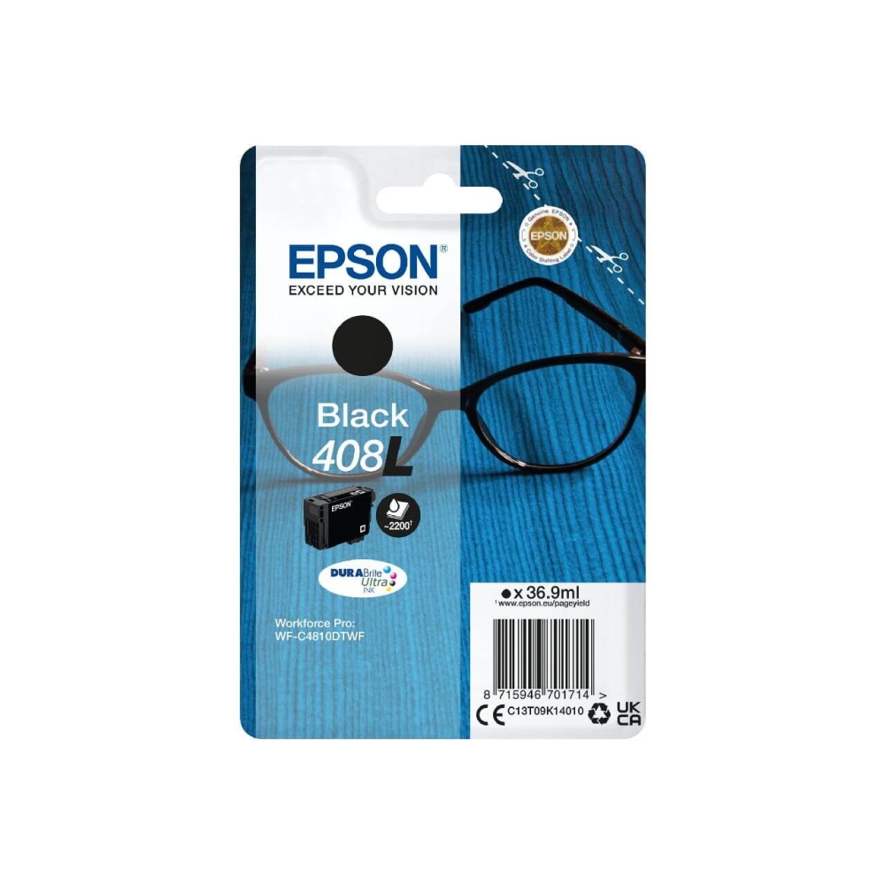 Original Epson Tintenpatrone C13T09K14010 / 408L Schwarz