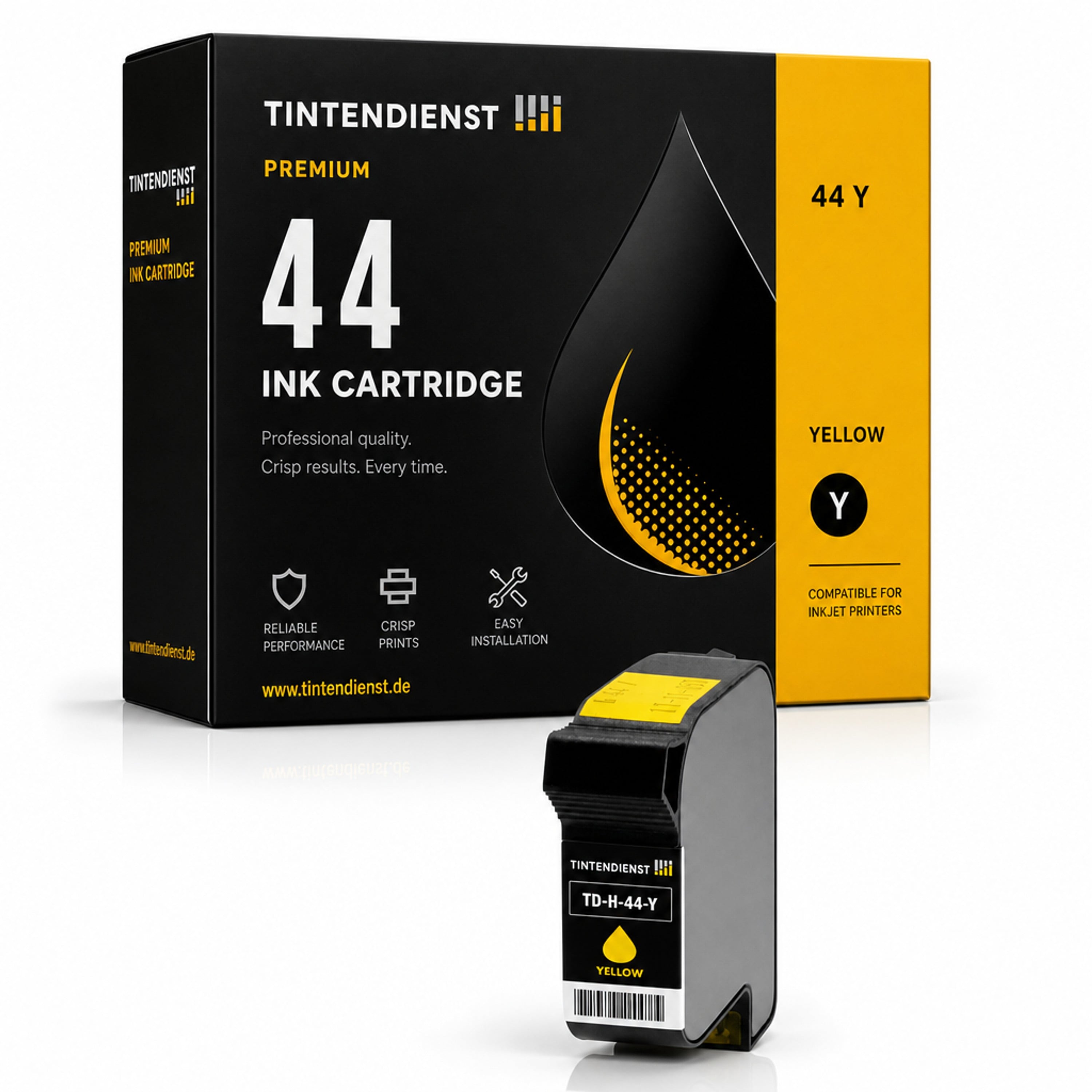 Druckerpatrone kompatibel zu HP 44, gelb