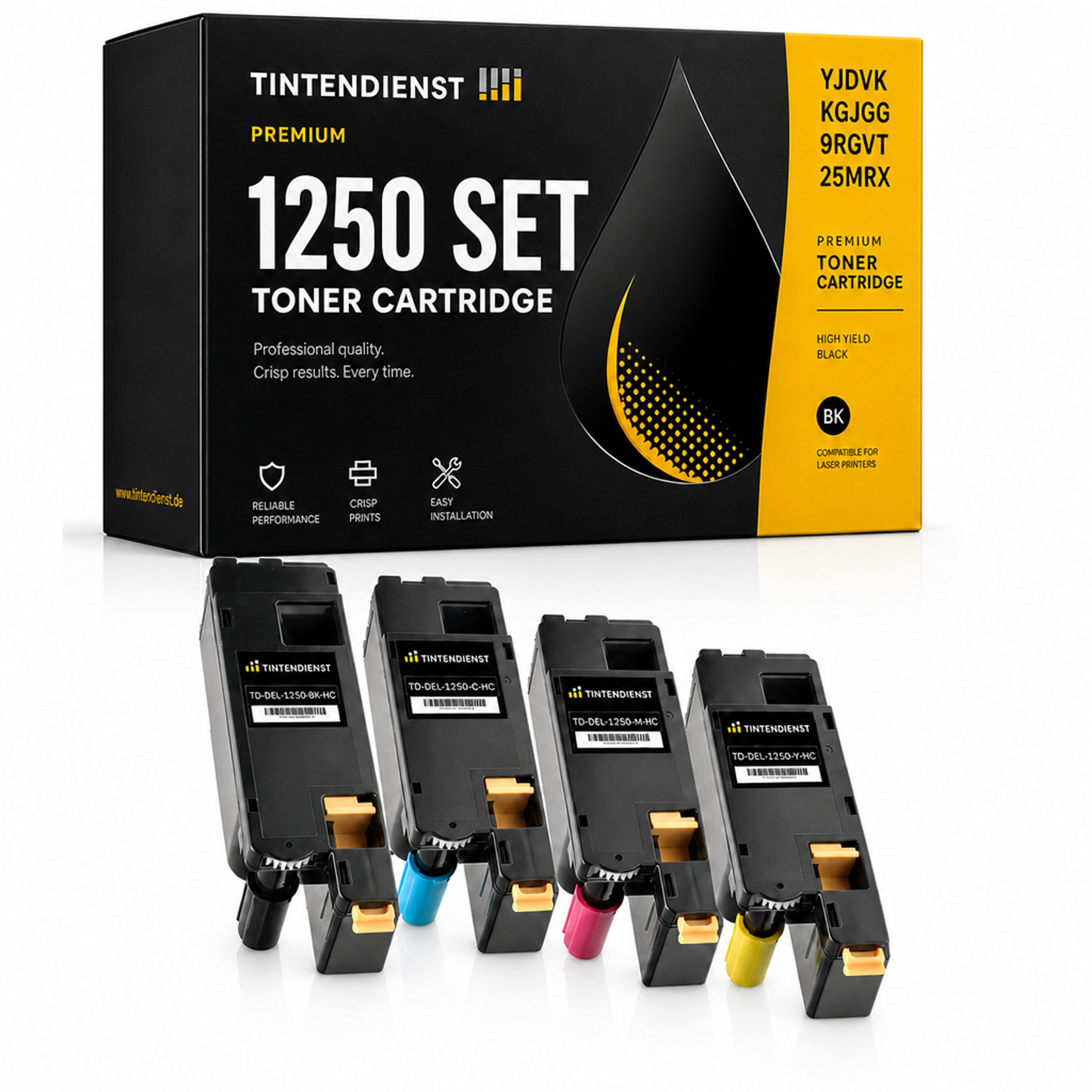 Set kompatibel zu Dell 593-11016, 4 Toner