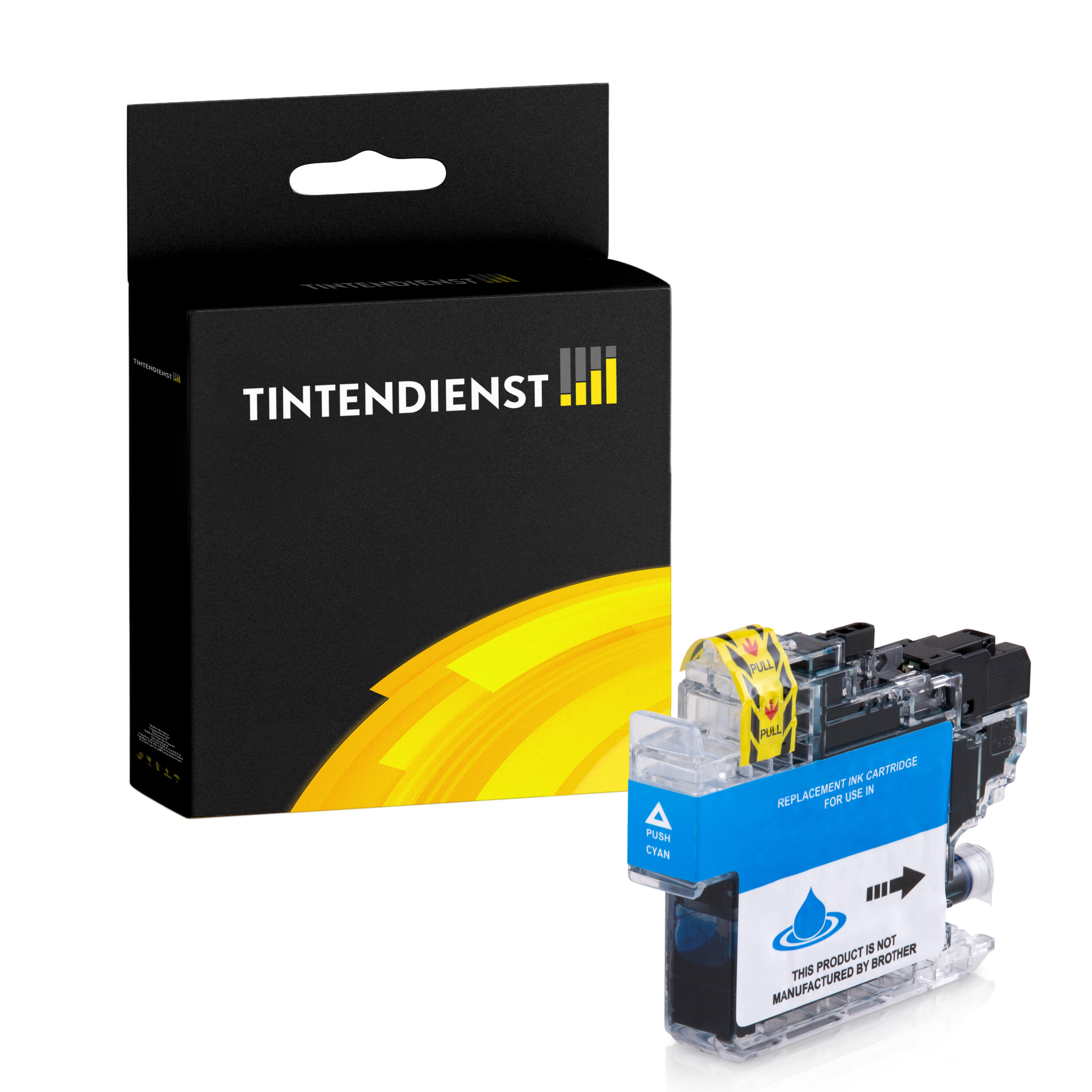 Tintendienst kompatibel für Brother Tintenpatrone LC-422XLC Cyan [XXL Füllmenge]