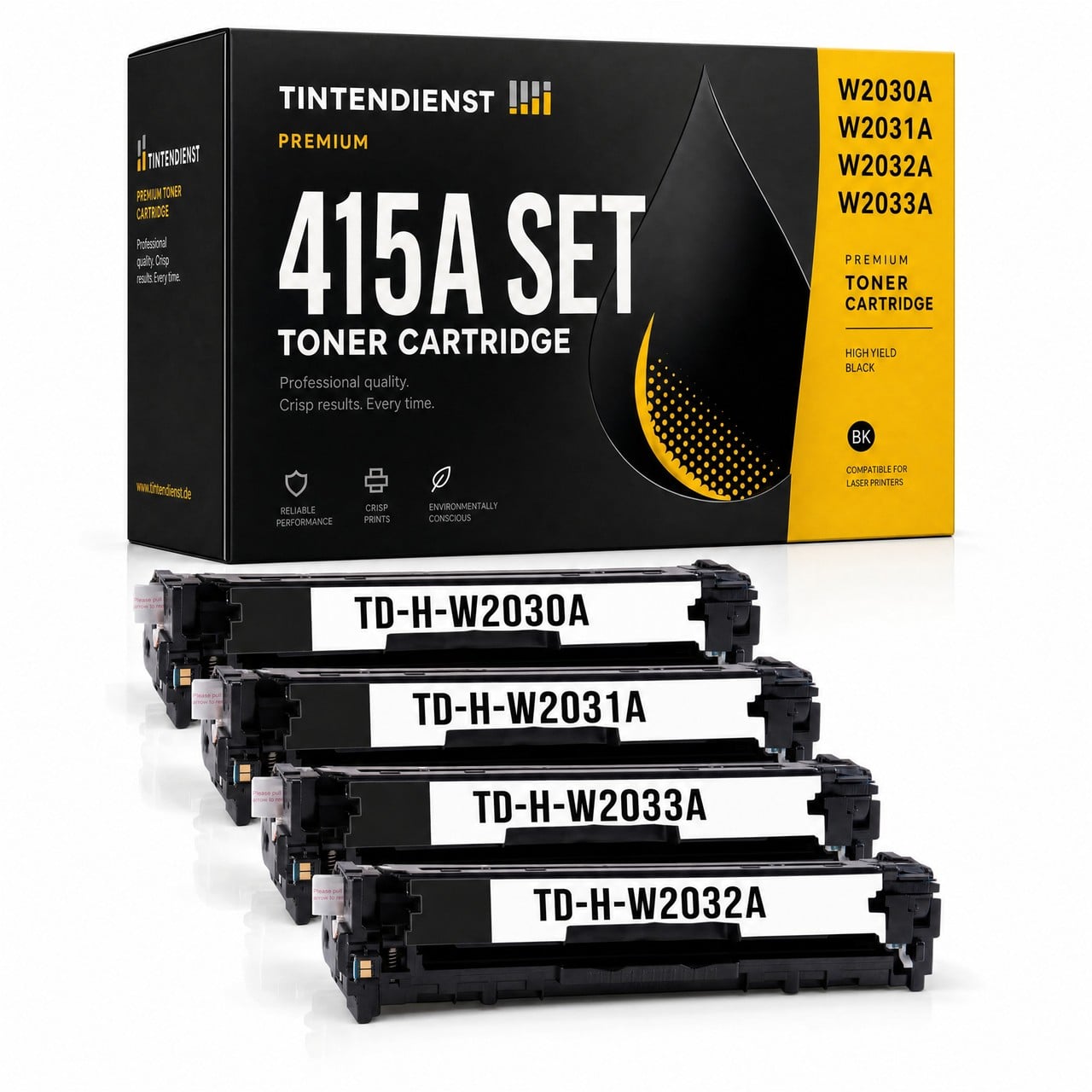 Tintendienst Set 4 Toner für HP W2030A-W2033A