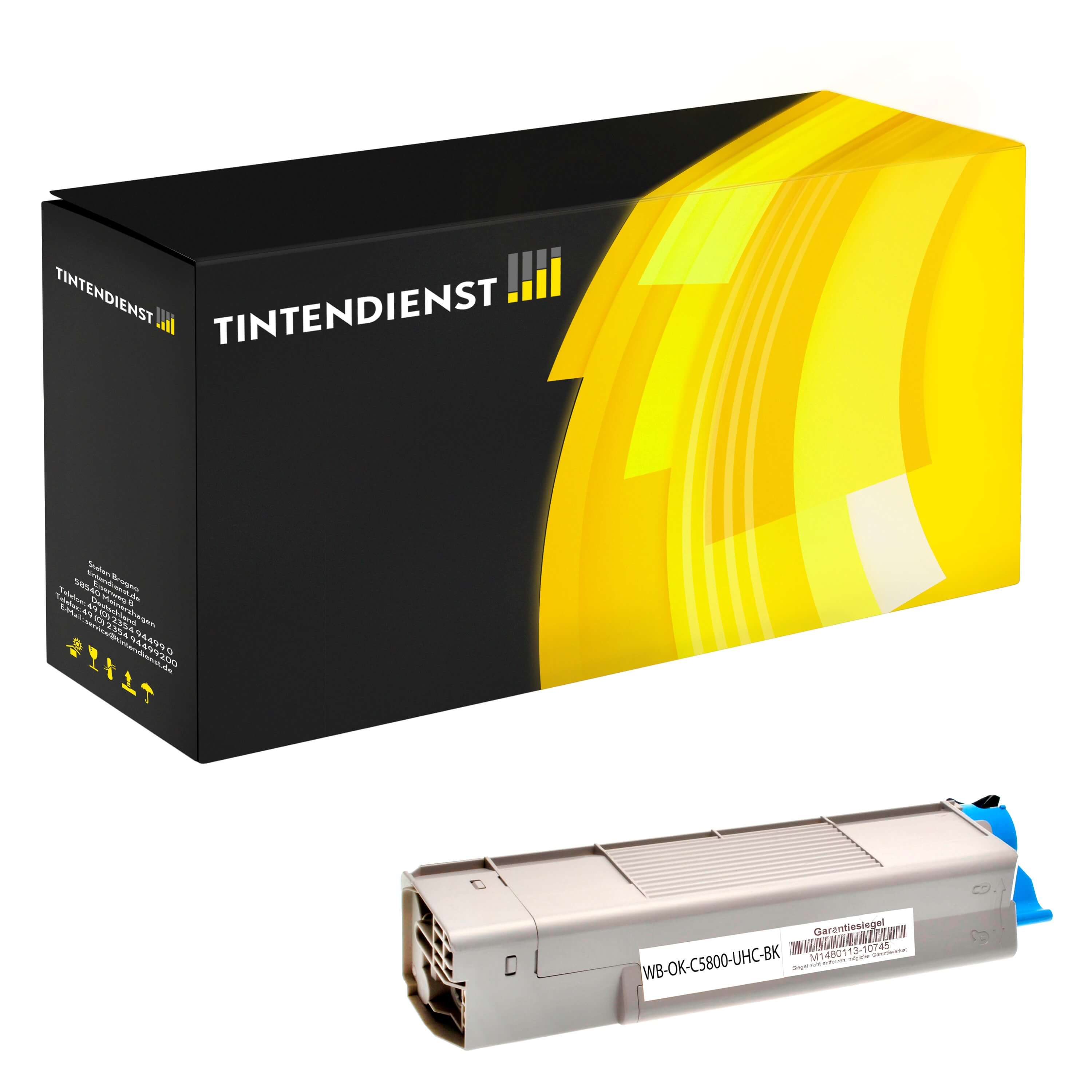 OKI 43324424 Toner schwarz – Tintendienst kompatibel