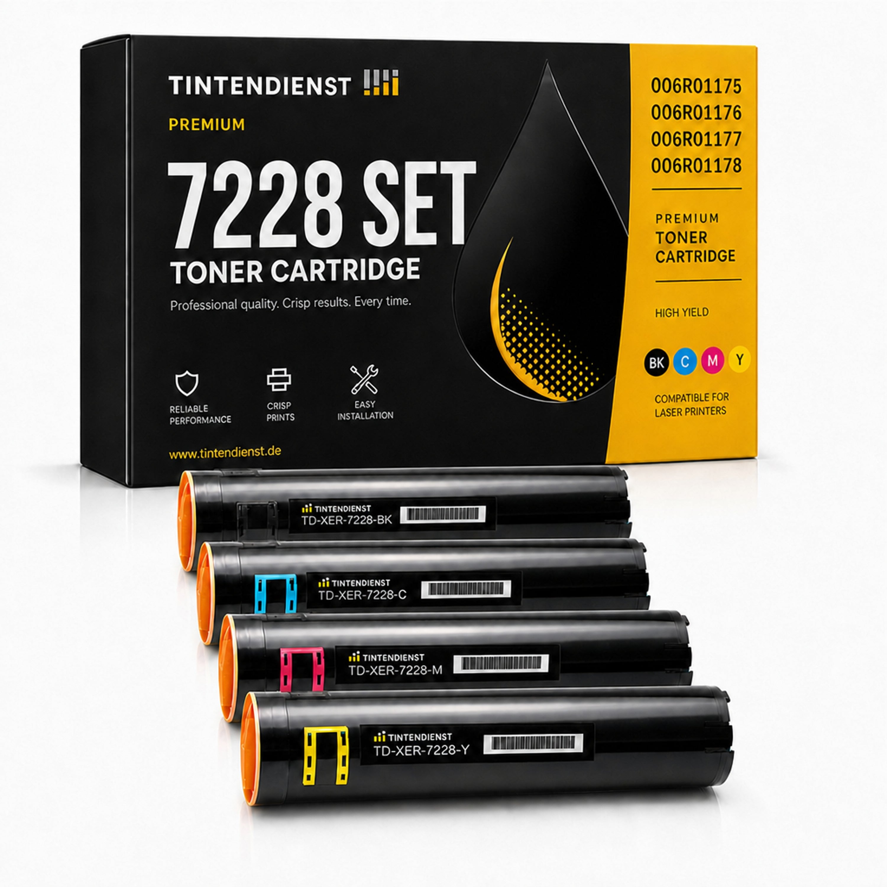 Set kompatibel zu Xerox 006R01176, 4 Toner