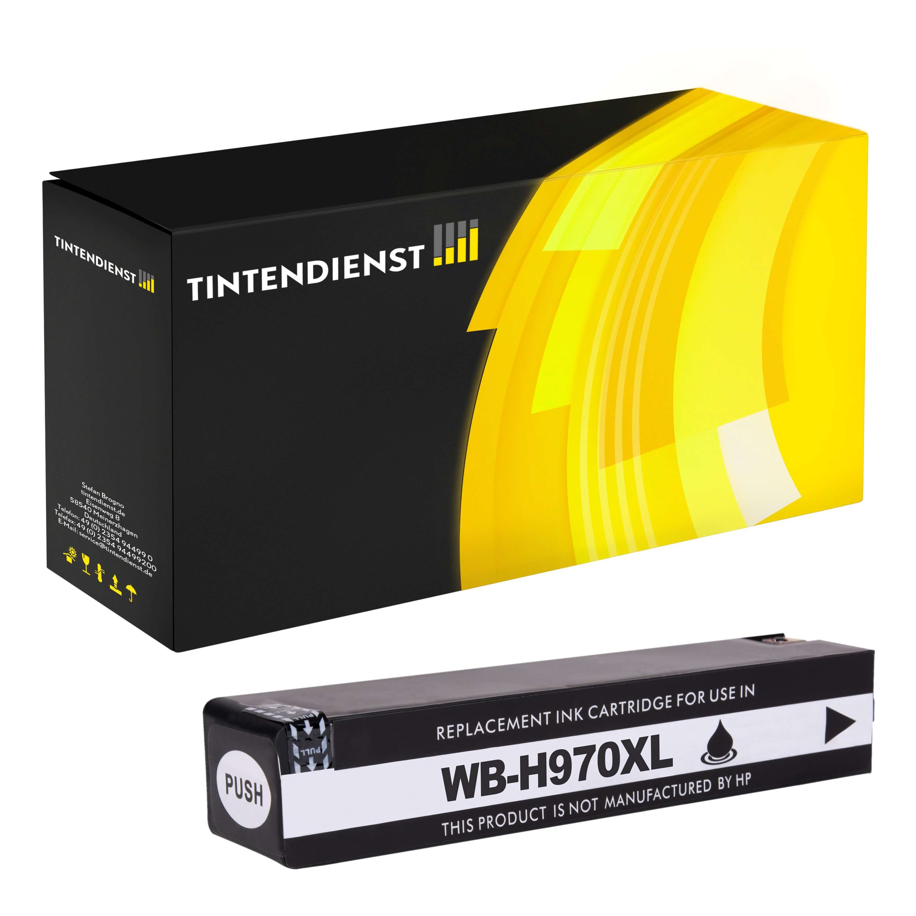 Druckerpatrone kompatibel zu HP 970XL, schwarz