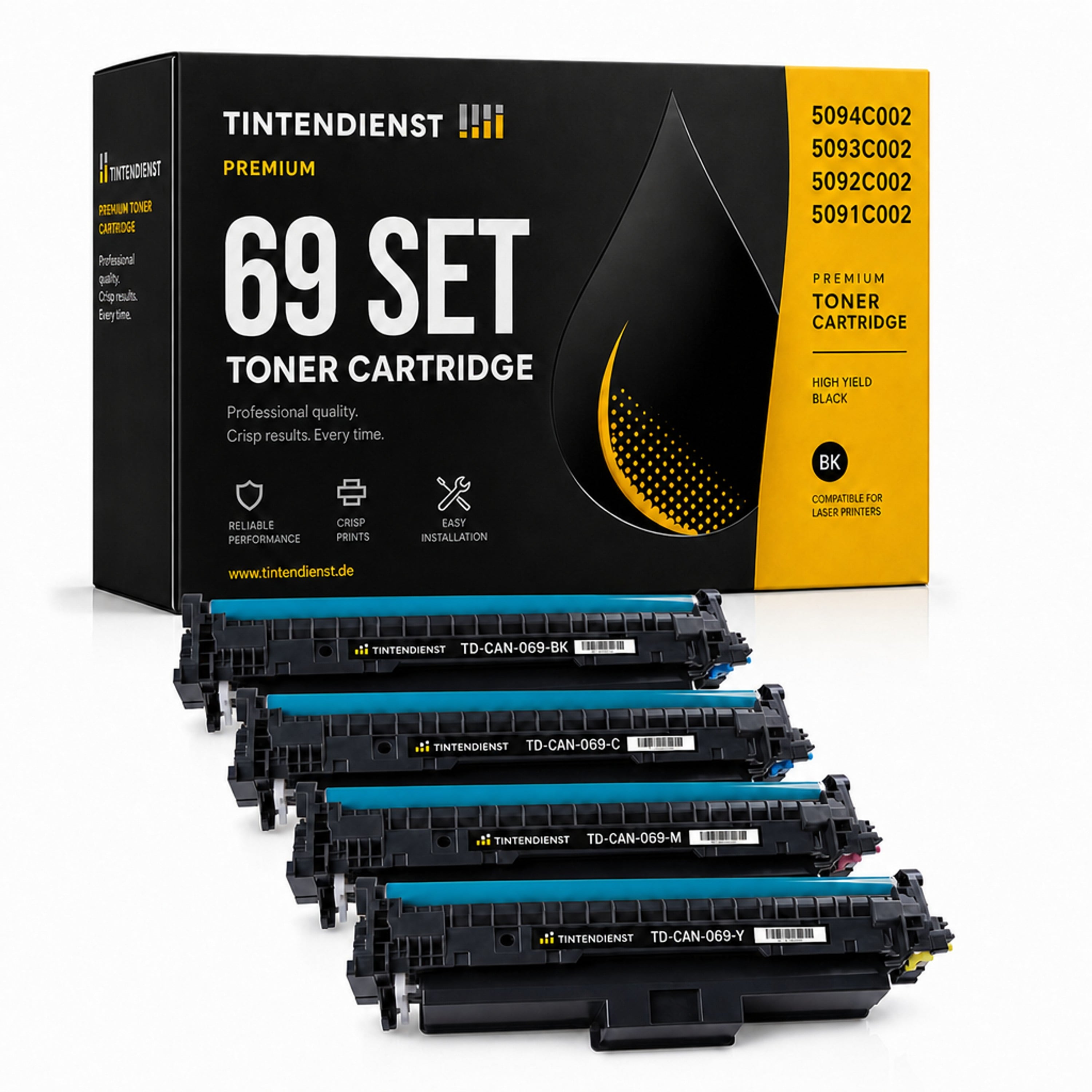 Set kompatibel zu Canon 5094C002, 4 Toner