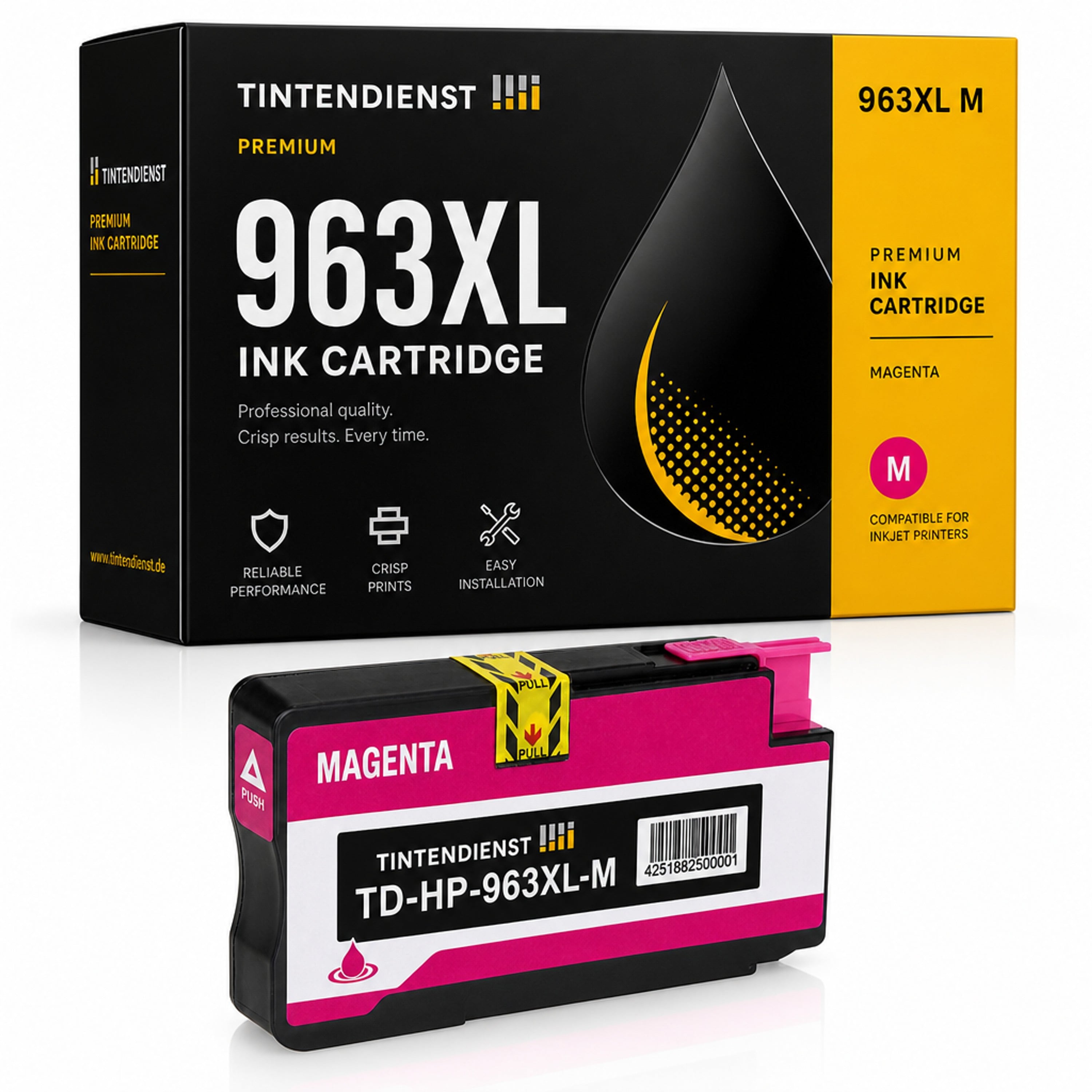 Druckerpatrone kompatibel zu HP 963XL, magenta
