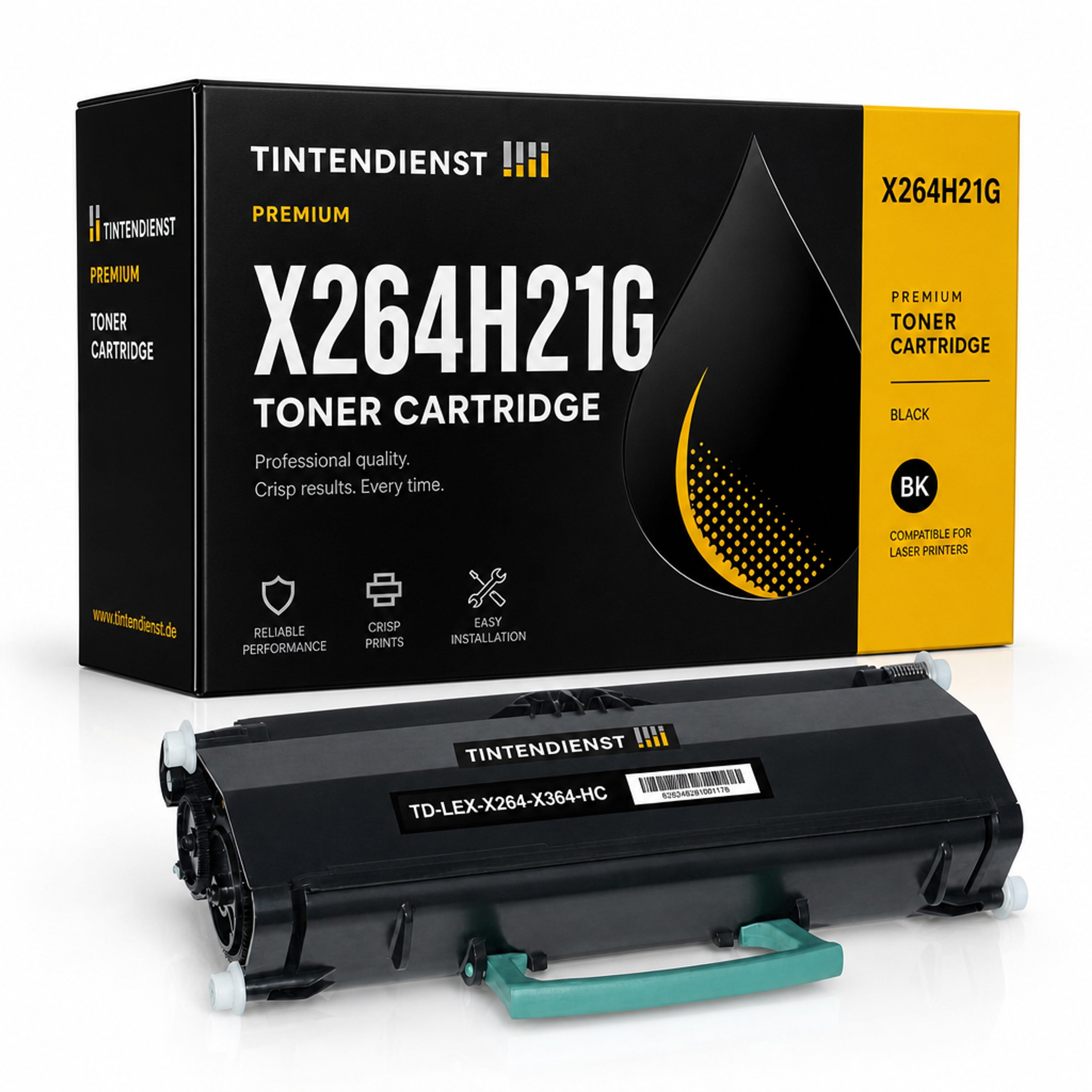 Toner kompatibel zu Lexmark X264H21G, schwarz