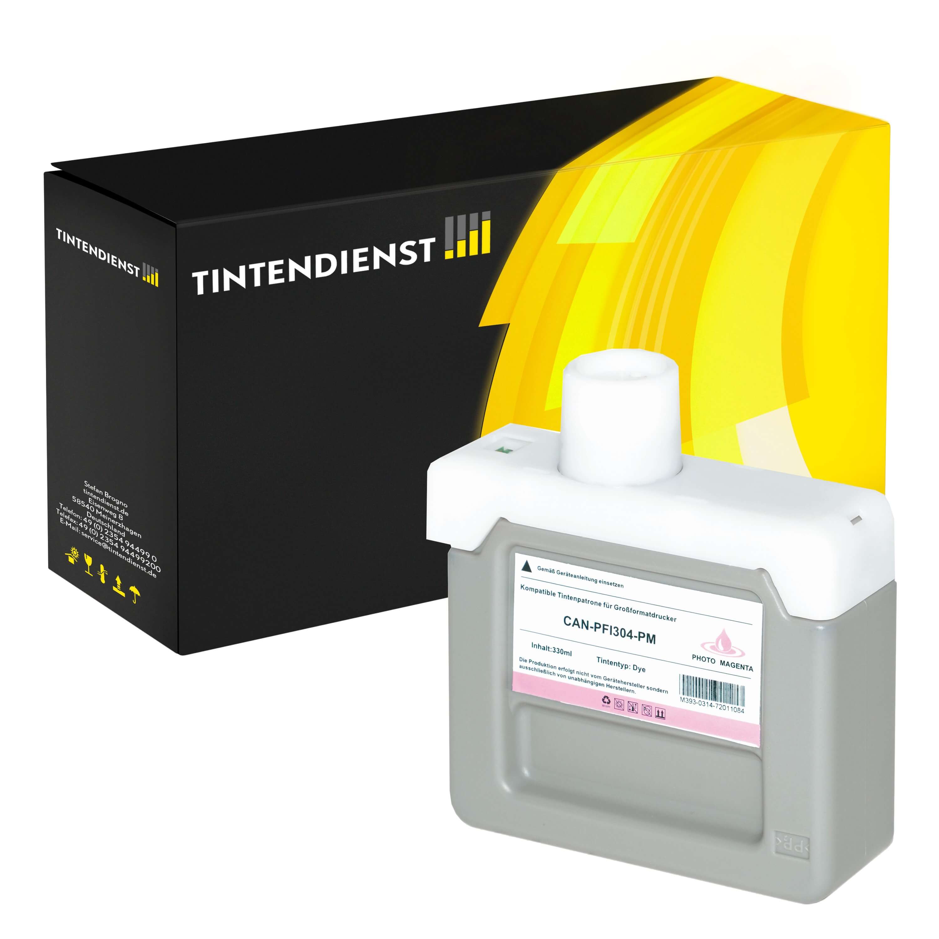 Canon PFI-304PM Druckerpatrone (3854B005) magenta – Tintendienst kompatibel