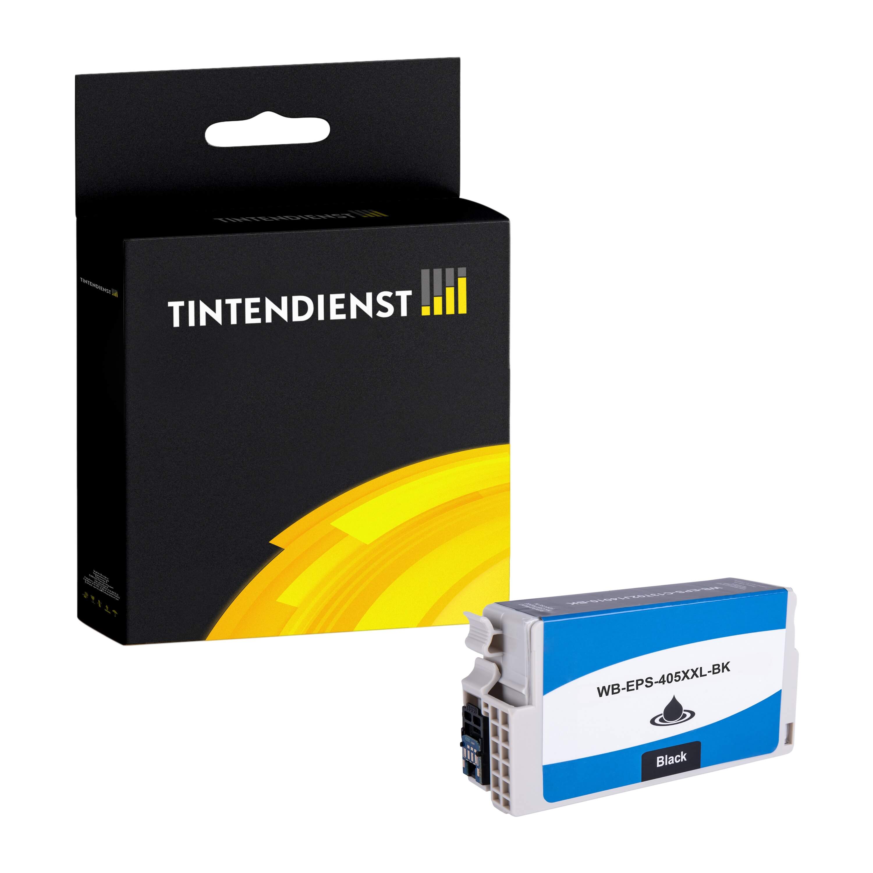 Tintendienst kompatibel für Epson Tintenpatrone C13T02J14010 / 405XXL Schwarz [XXL Füllmenge]