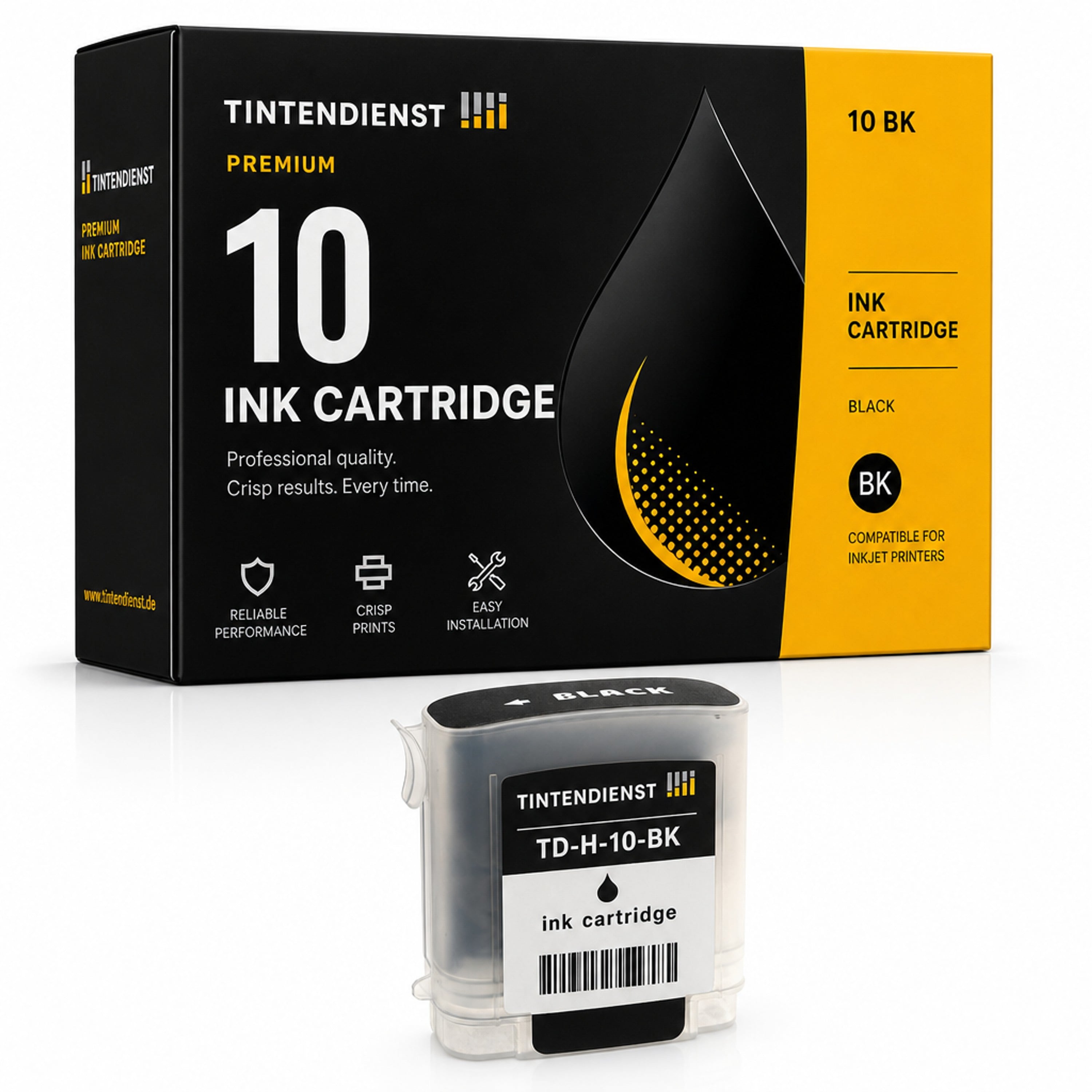 Druckerpatrone kompatibel zu HP 10, schwarz