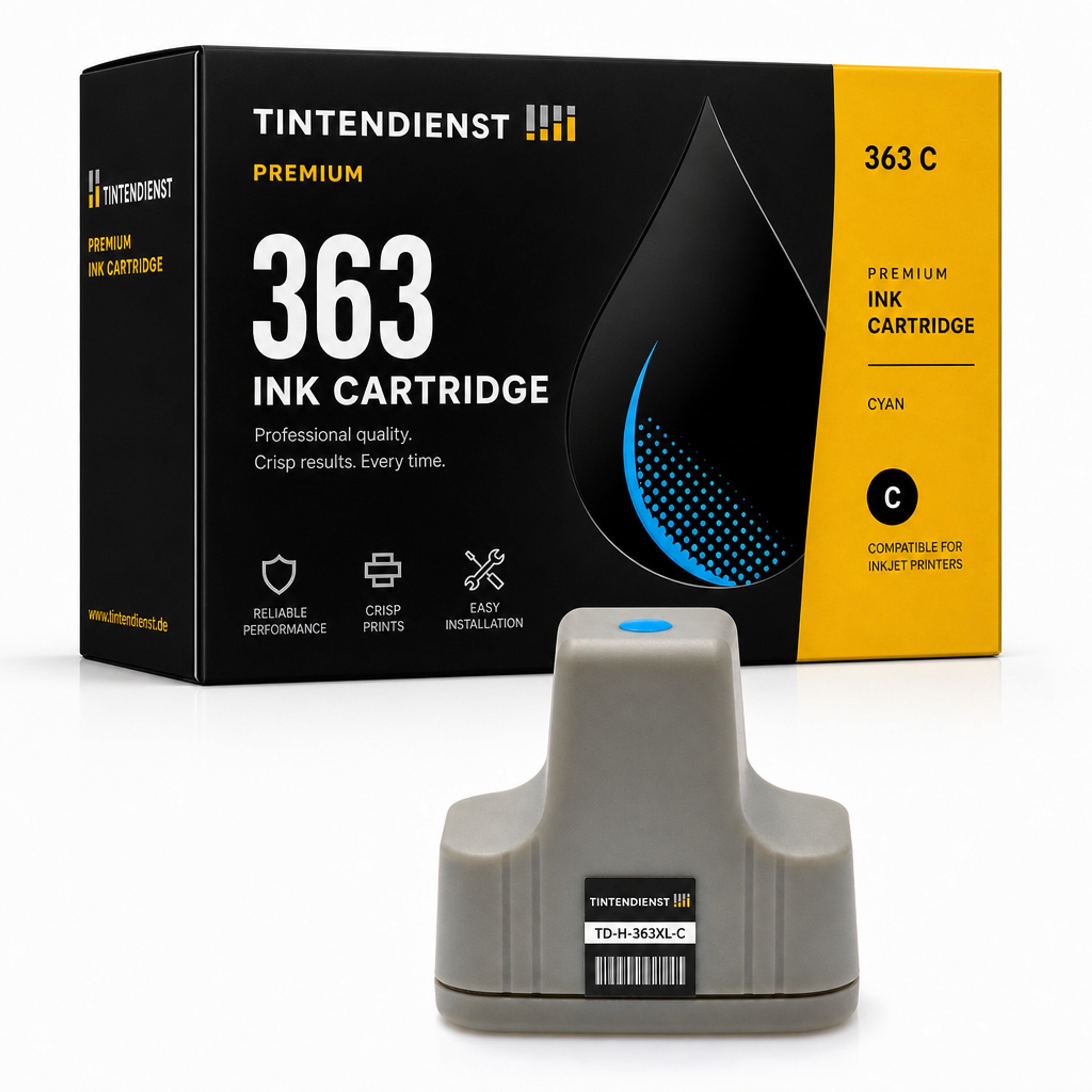 Druckerpatrone kompatibel zu HP 363, cyan