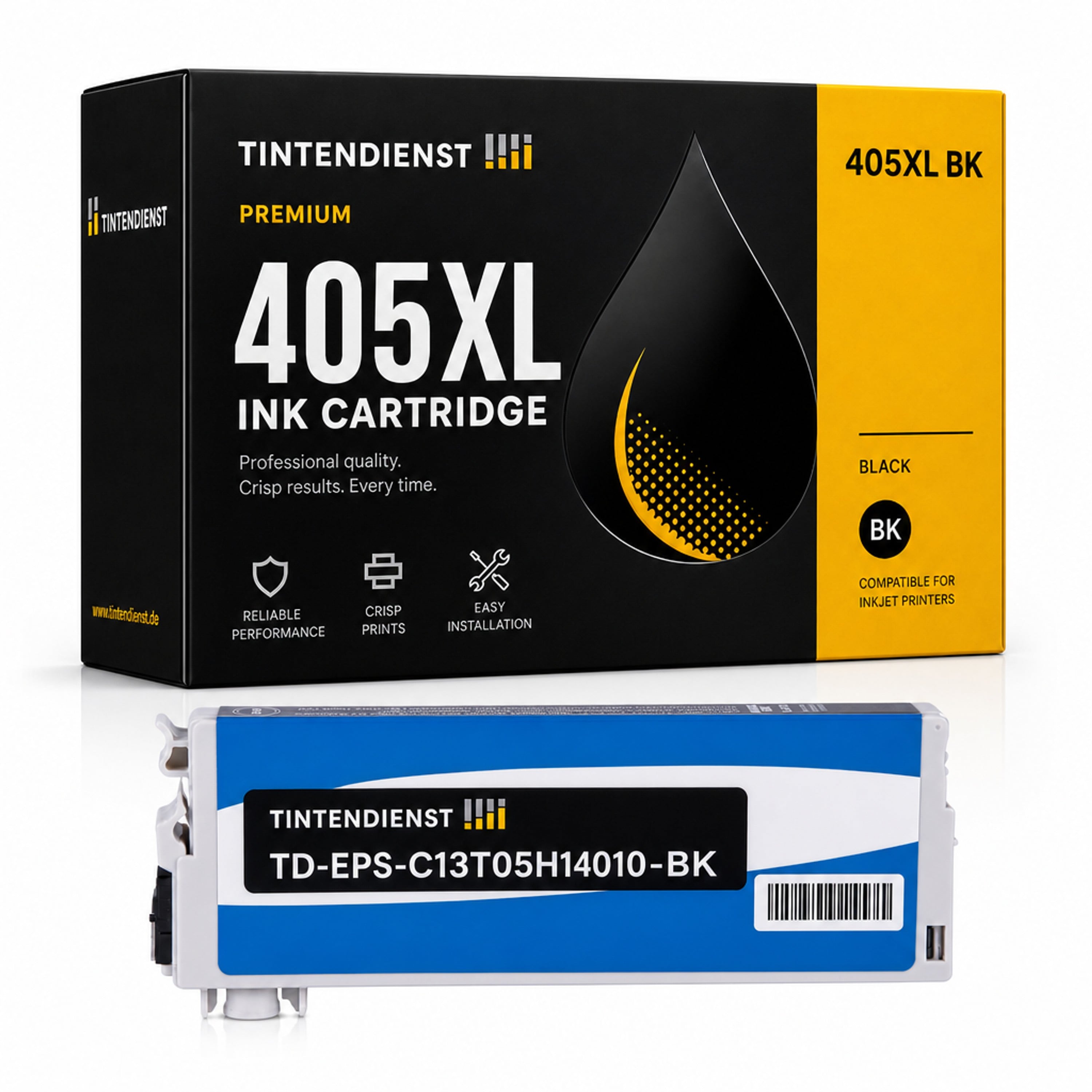 Druckerpatrone kompatibel zu Epson 405XL, schwarz