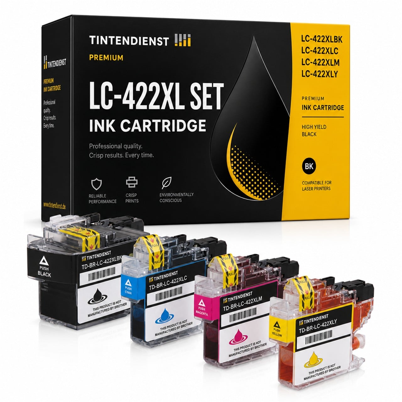 Tintendienst Multipack für Brother LC422XLVAL