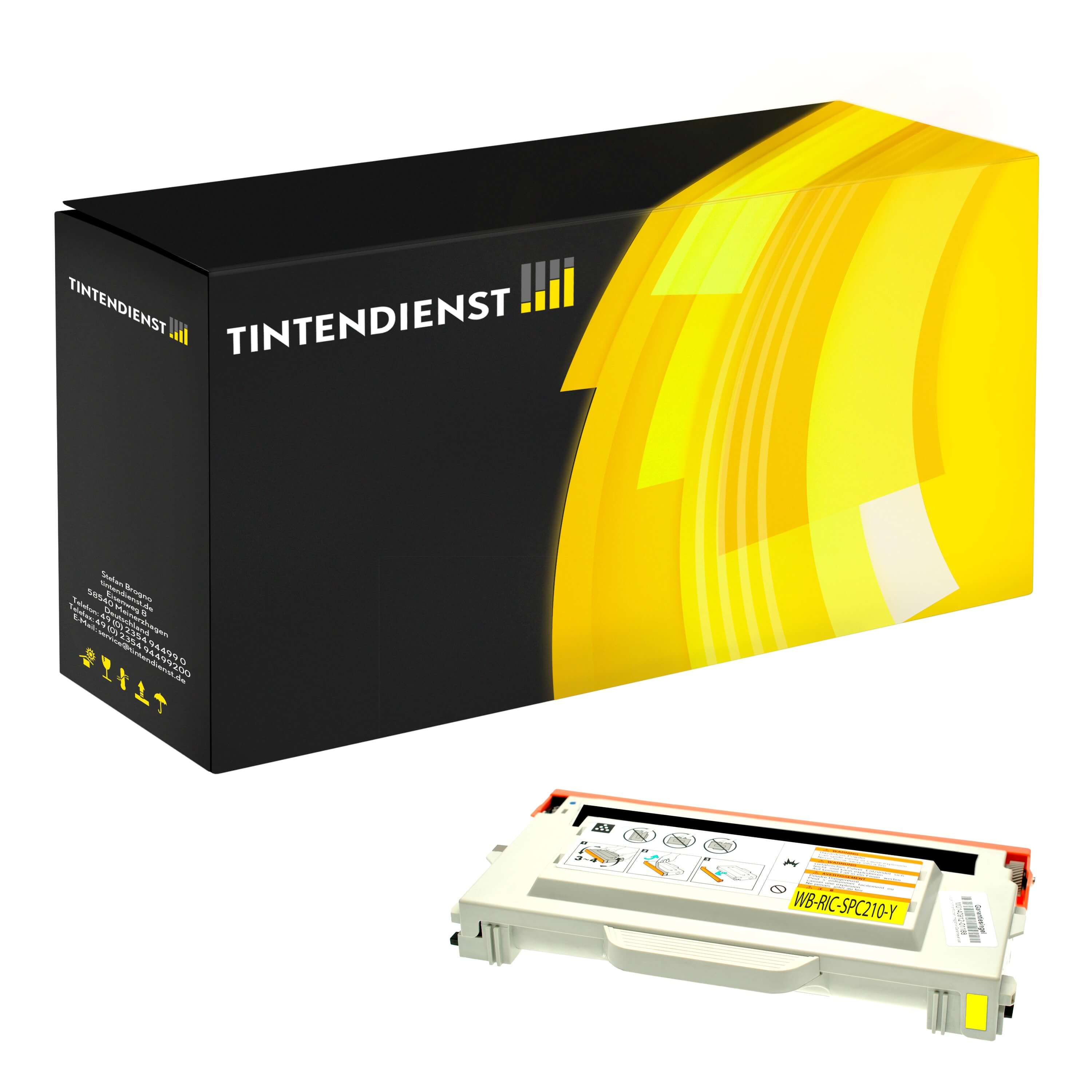 Toner kompatibel zu Ricoh 402100, gelb