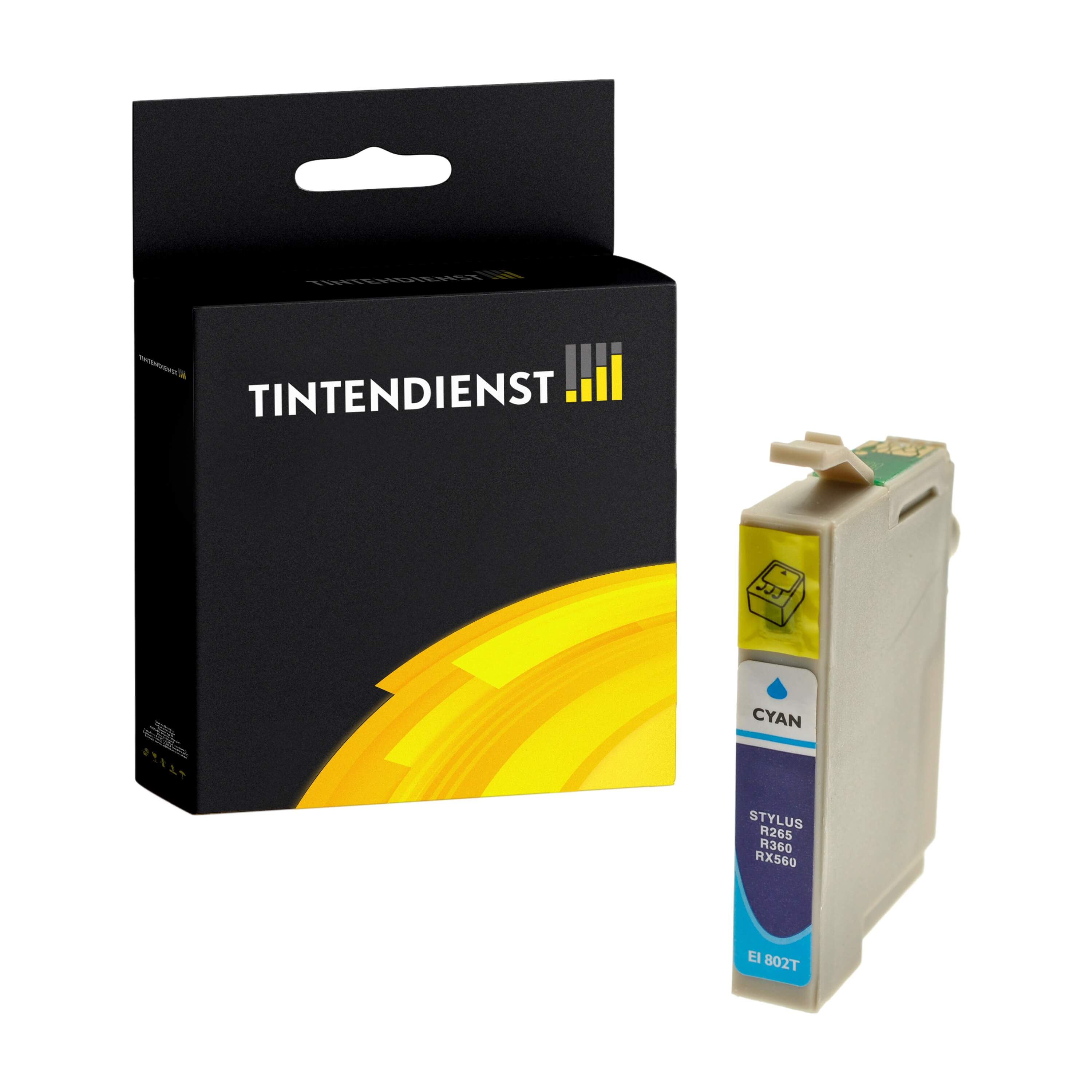 Epson T0802 Druckerpatrone (C13T08024011) cyan – Tintendienst kompatibel