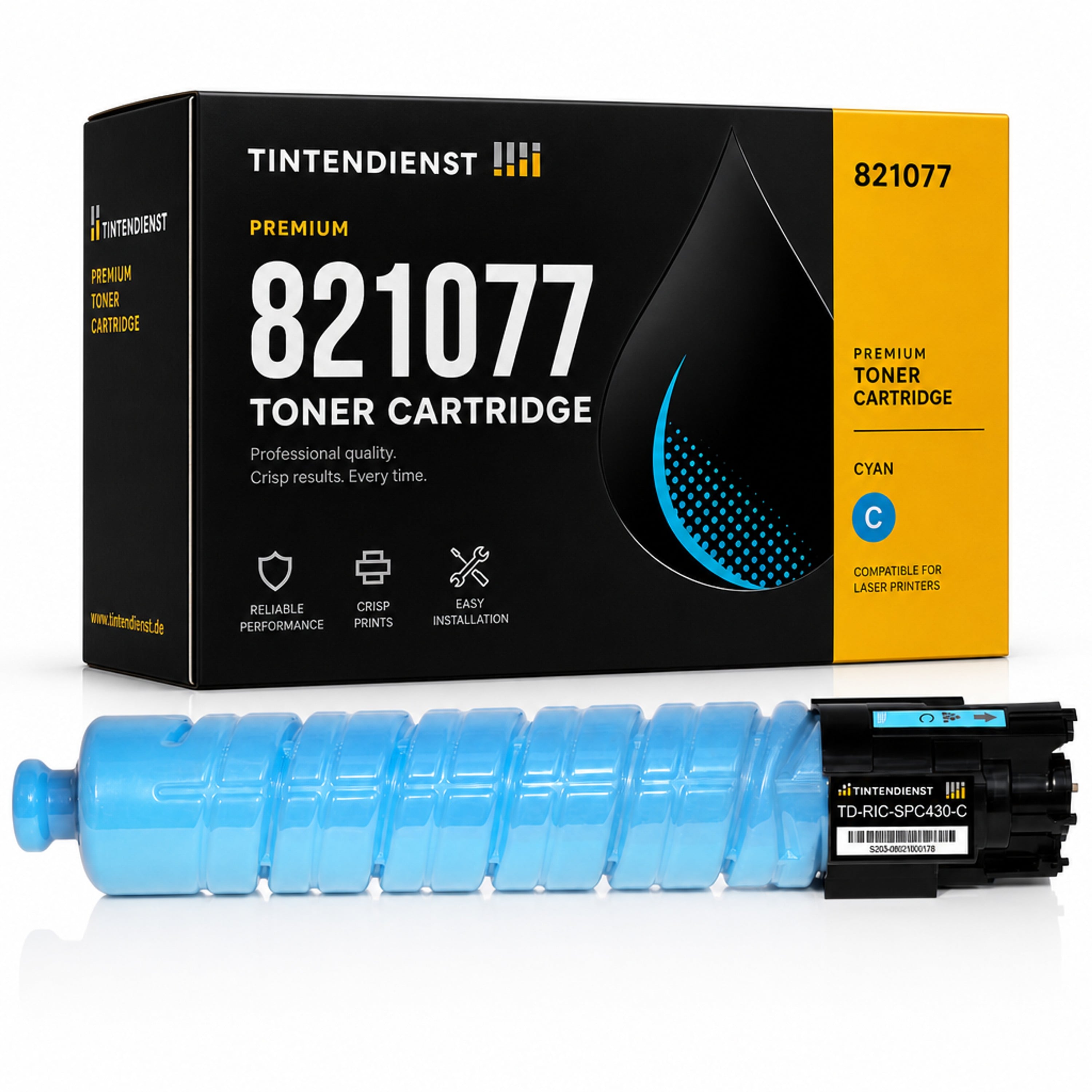 Toner kompatibel zu Ricoh 821077, cyan