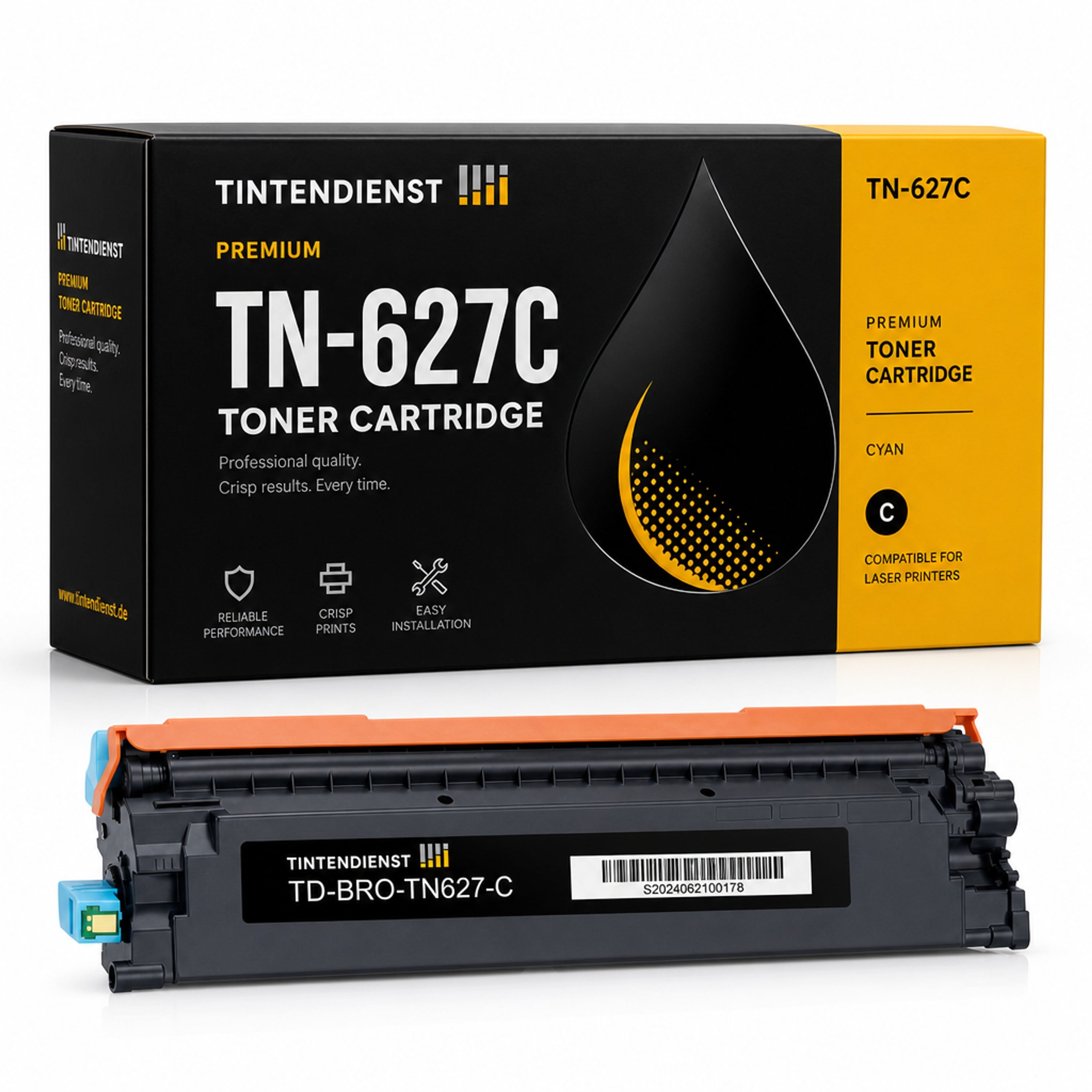 Toner kompatibel zu Brother TN-627C, cyan