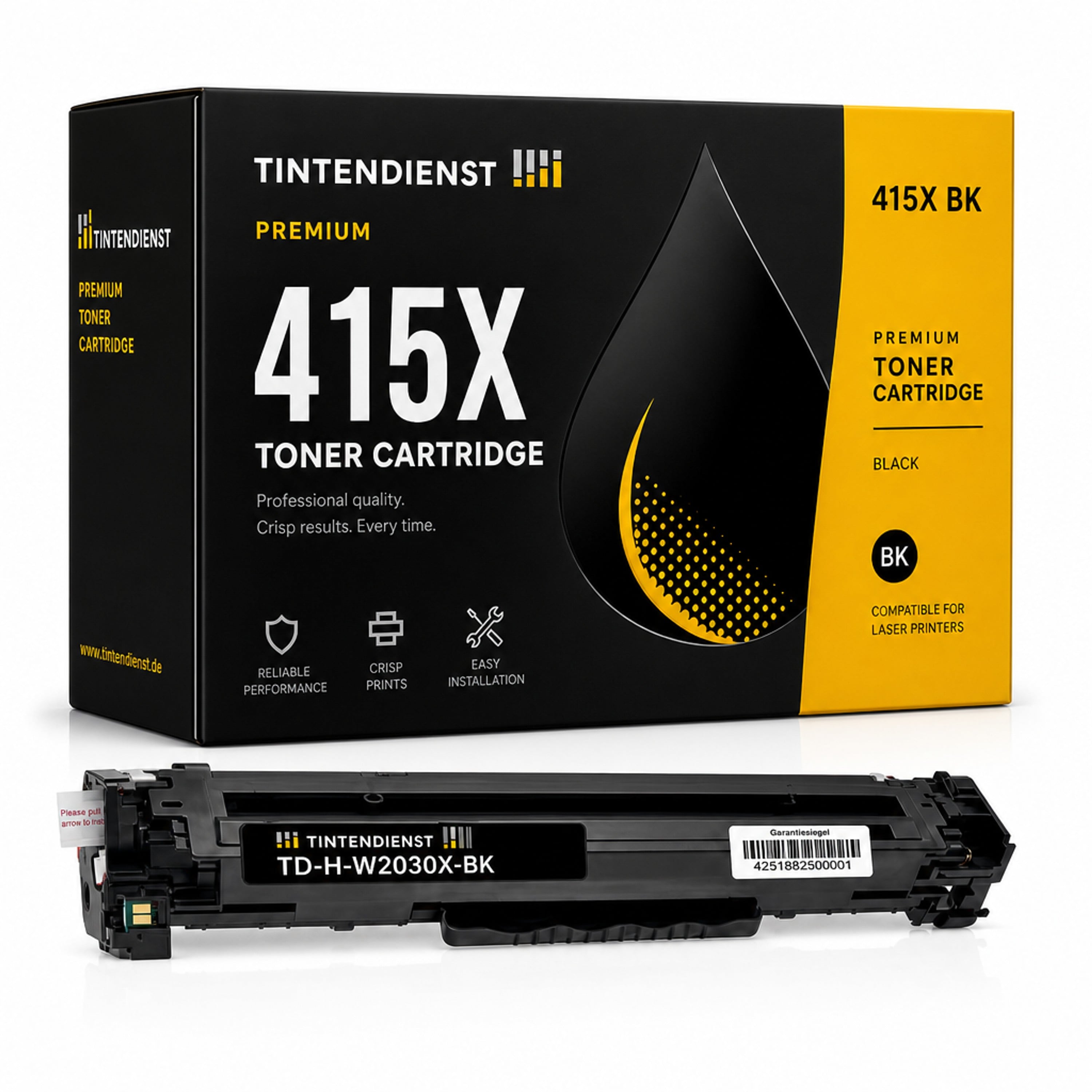 Toner kompatibel zu HP 415X, schwarz