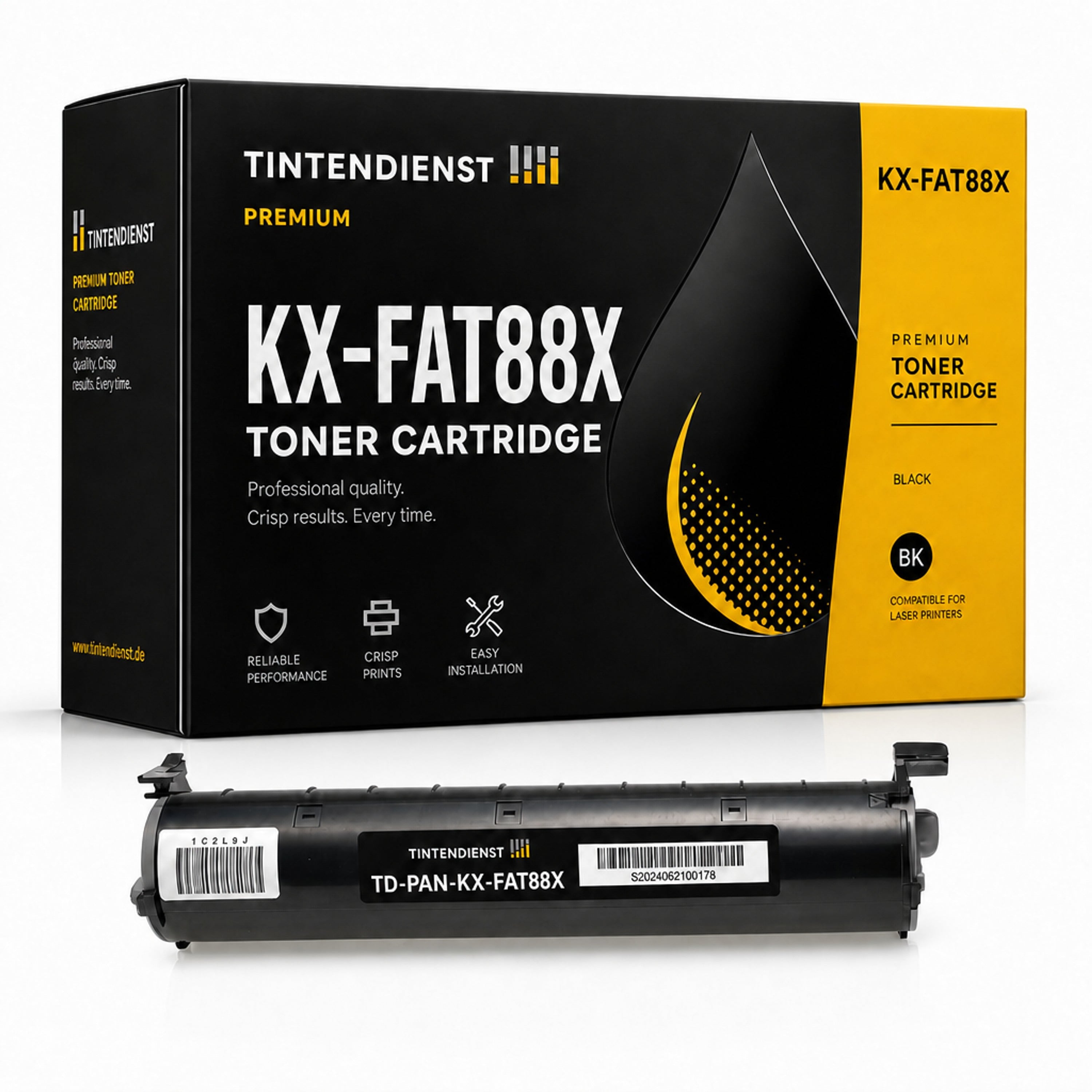 Toner kompatibel zu Panasonic KX-FAT88X, schwarz