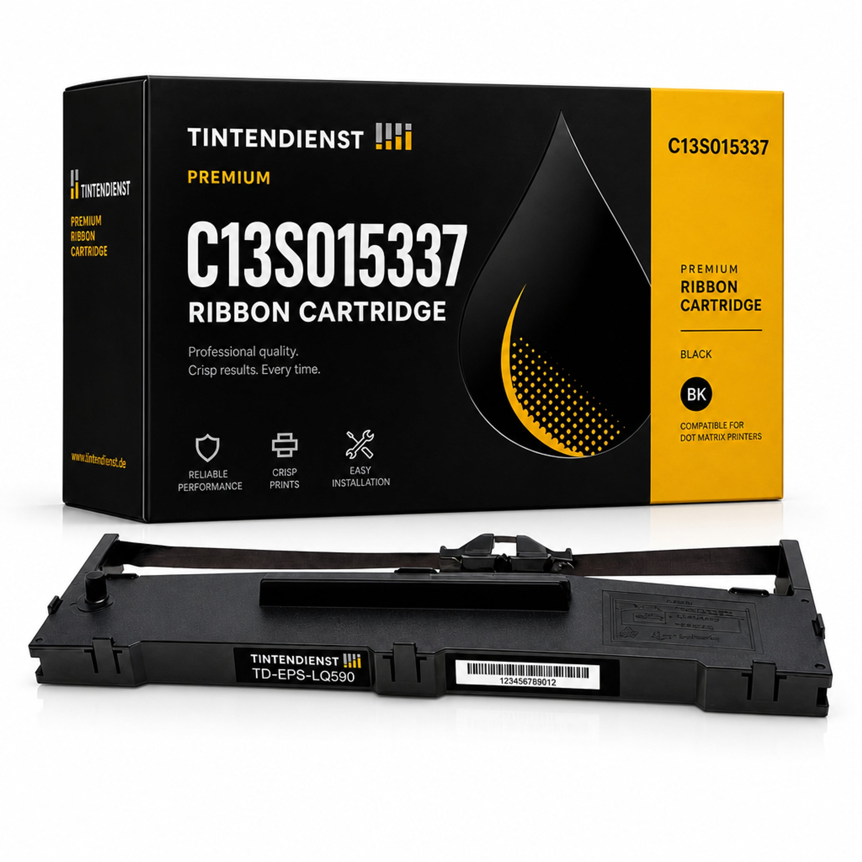 Farbband kompatibel zu Epson C13S015337, schwarz